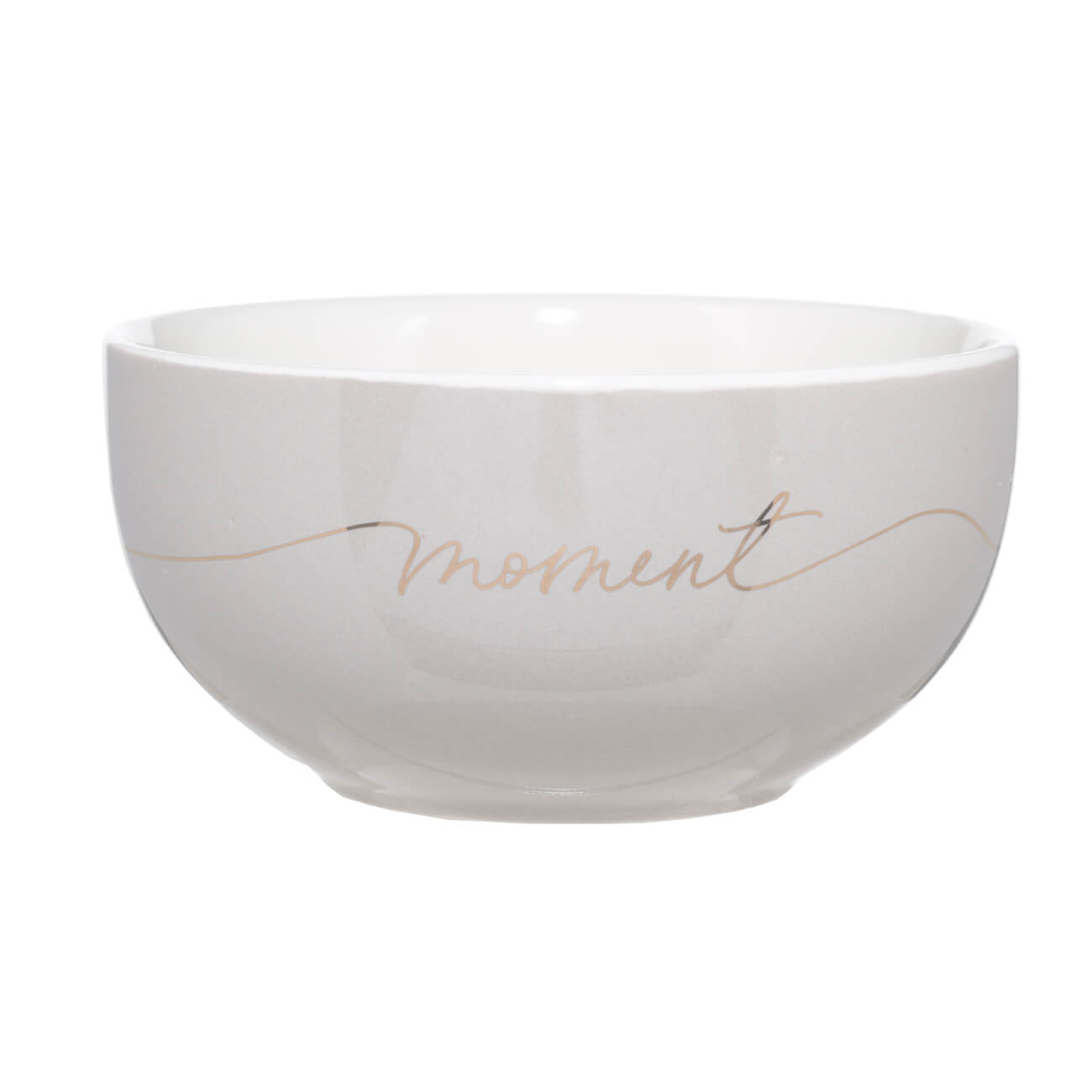 Bowl, 13x7 cm, porcelain N, beige-gray, Moment, Scroll изображение № 1