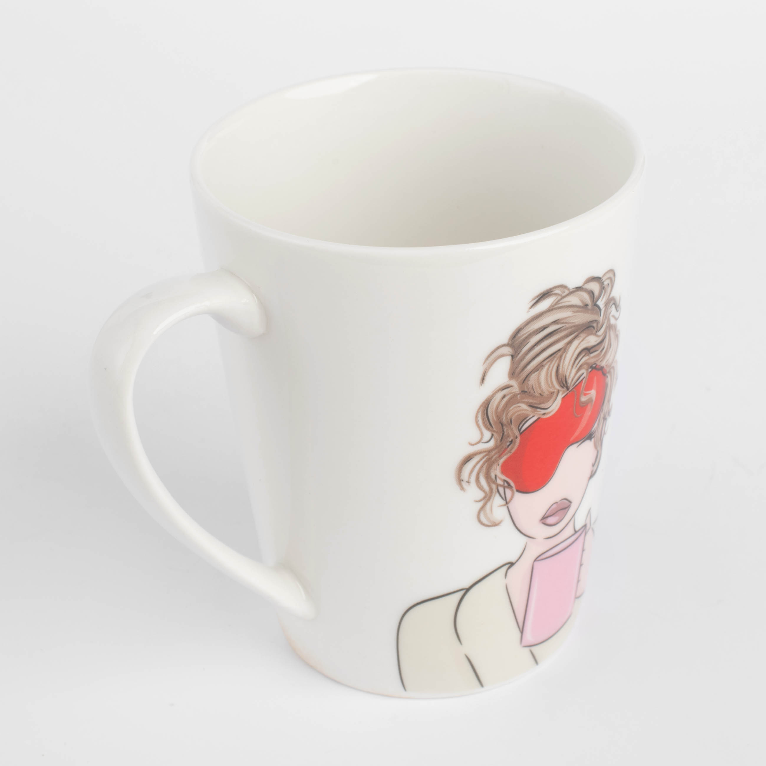 Mug, 420 ml, porcelain N, white, Morning girls, Girls изображение № 3