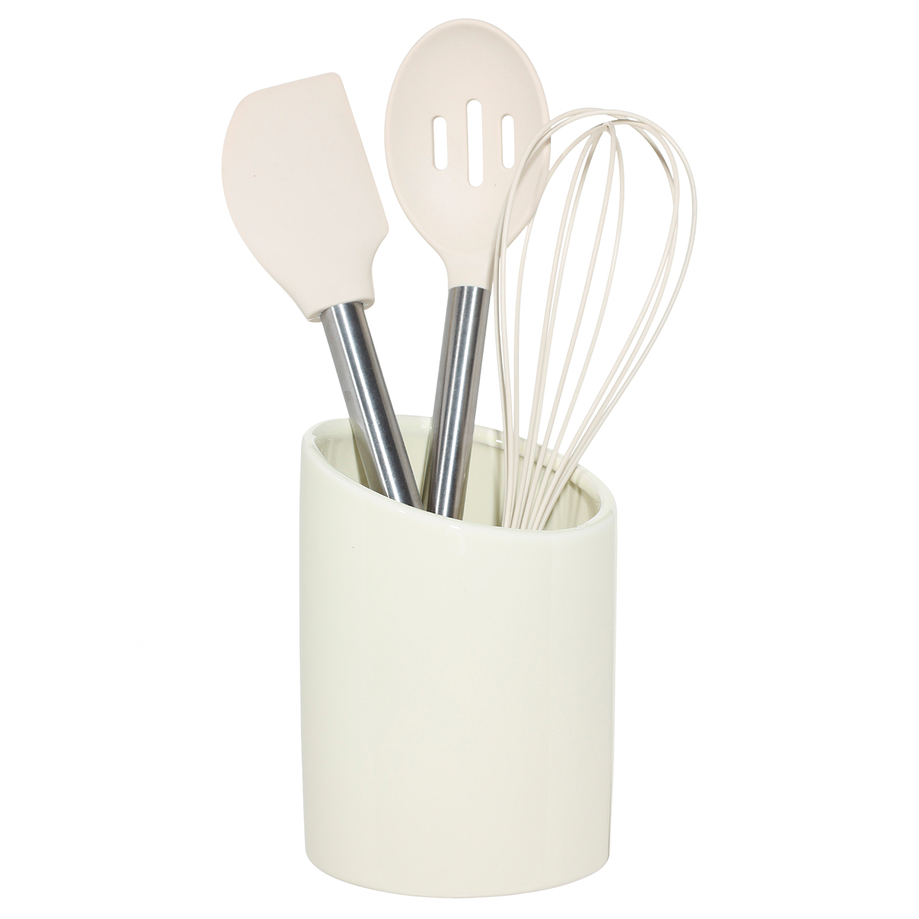 Stand for kitchen accessories, 17 cm, ceramic, milk, Cut, Light kitchen изображение № 2