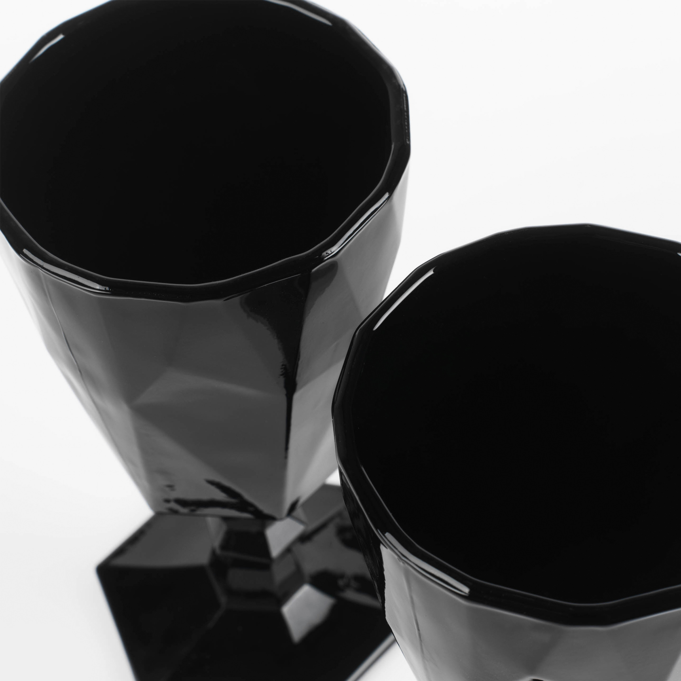 Wine glass, 280 ml, 2 pcs, glass R, black, Geometry color изображение № 4