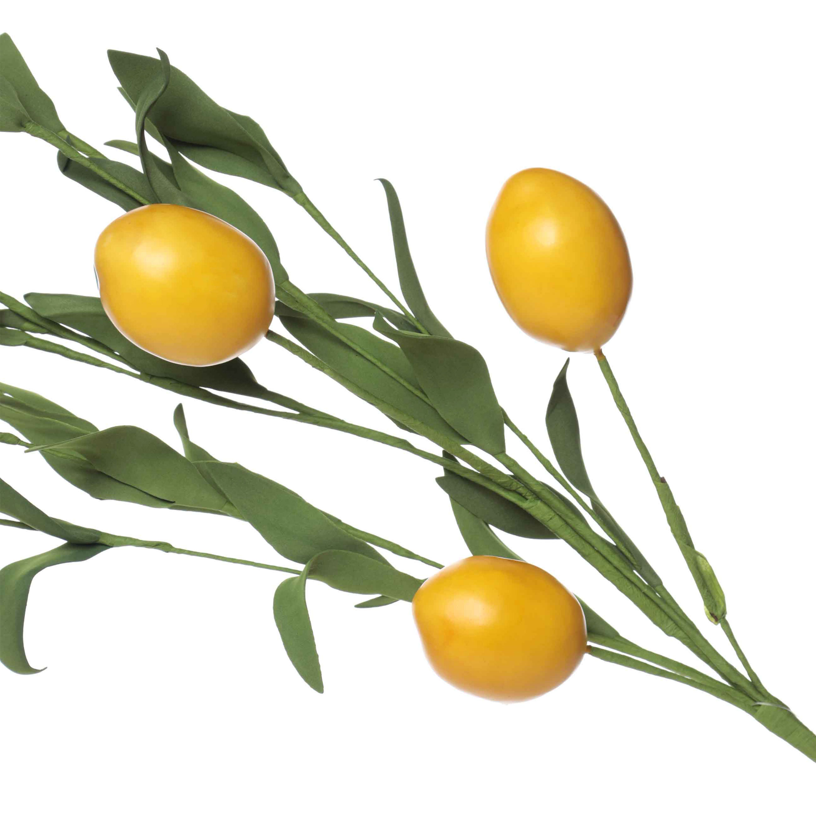 Decorative branch, 73 cm, EVA / foam, Lemons, Sicily in bloom изображение № 2