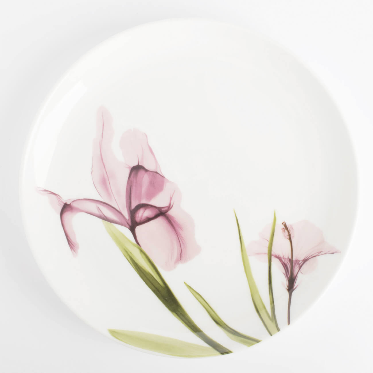 Snack plate, 21 cm, porcelain N, white, Pastel flowers, Pastel flowers изображение № 1
