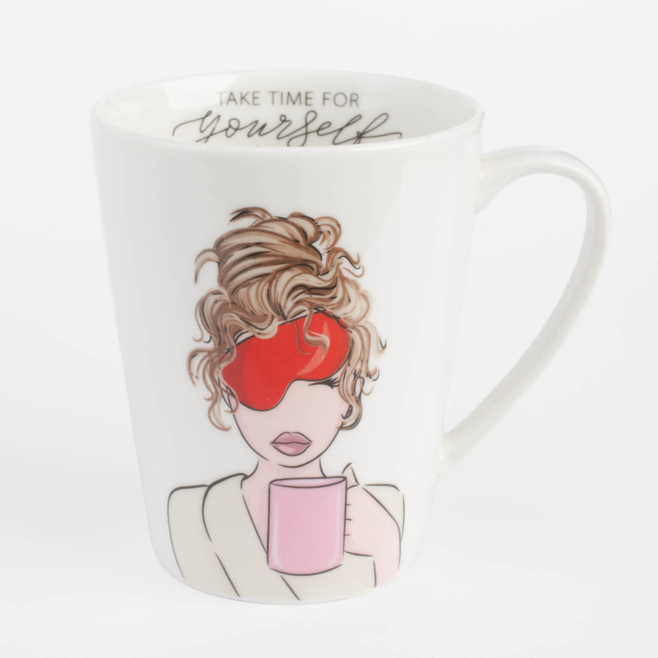Mug, 420 ml, porcelain N, white, Morning girls, Girls изображение № 1