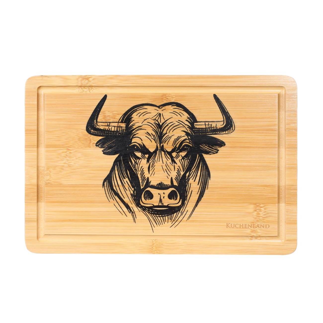 Cutting board, 30x22 cm, bamboo, rectangular, Bull, BBQ изображение № 1