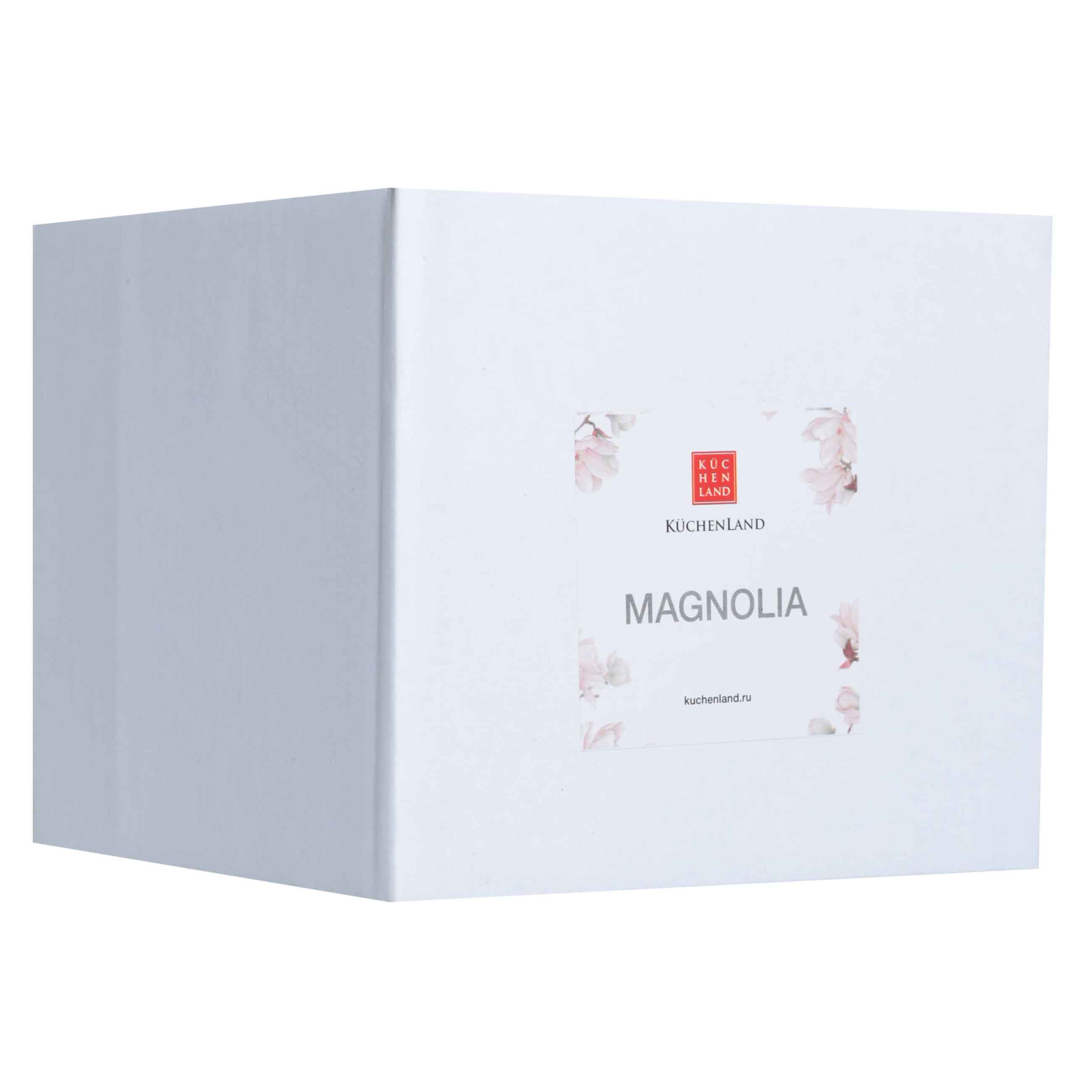Jewelry box, 11x9 cm, ceramic, white, Flowers, Magnolia изображение № 5