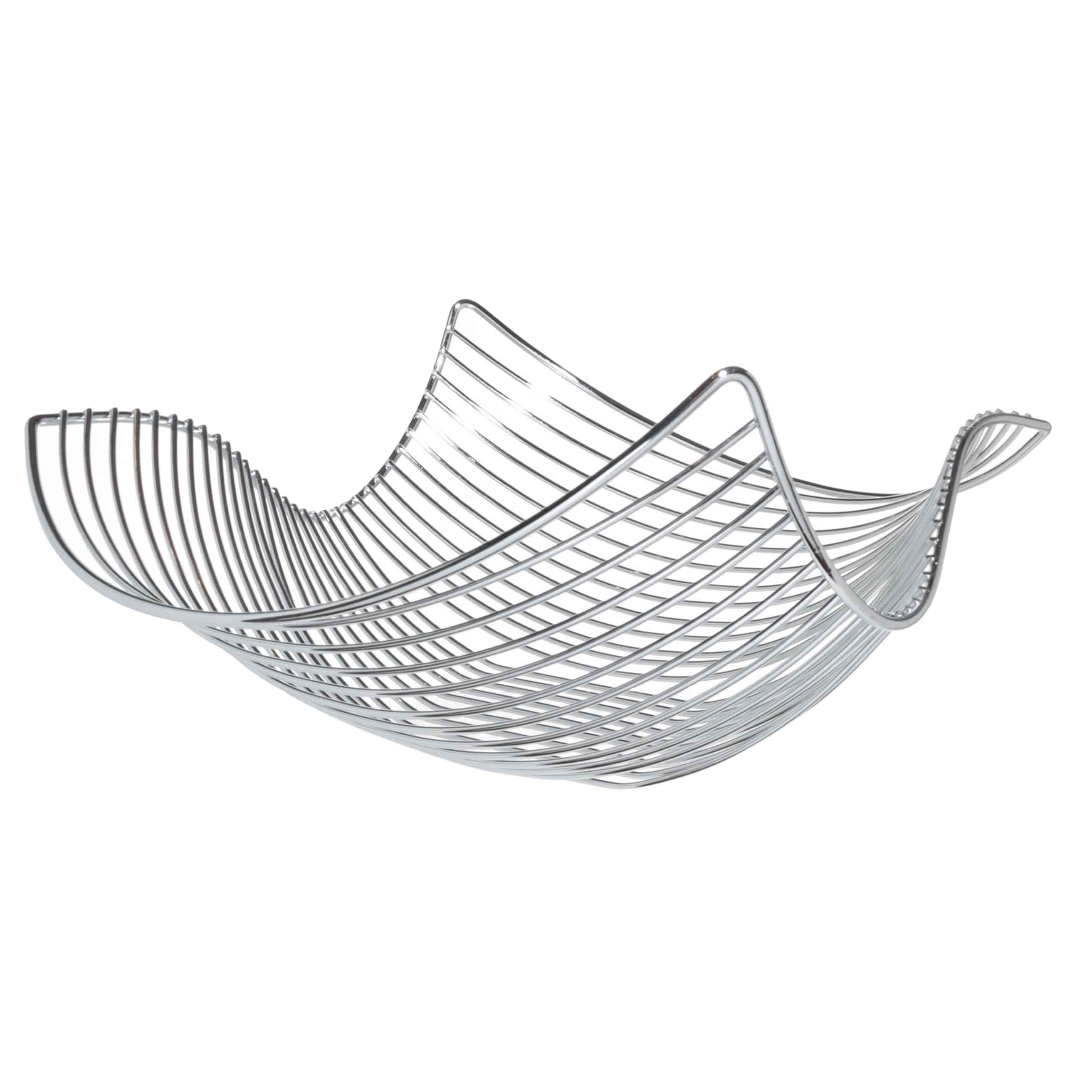 Fruit basket, 38 cm, metal, silver, Wave, Twist silver изображение № 2