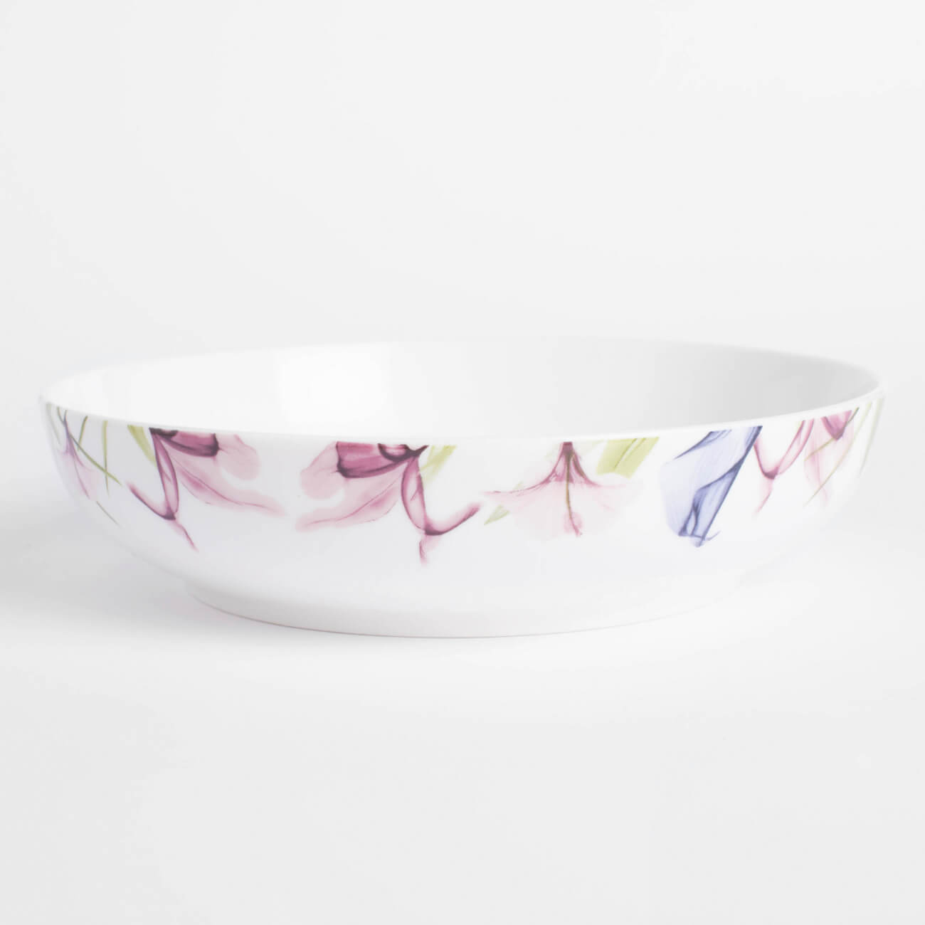 Soup plate, 20x6 cm, porcelain N, white, Pastel flowers изображение № 1
