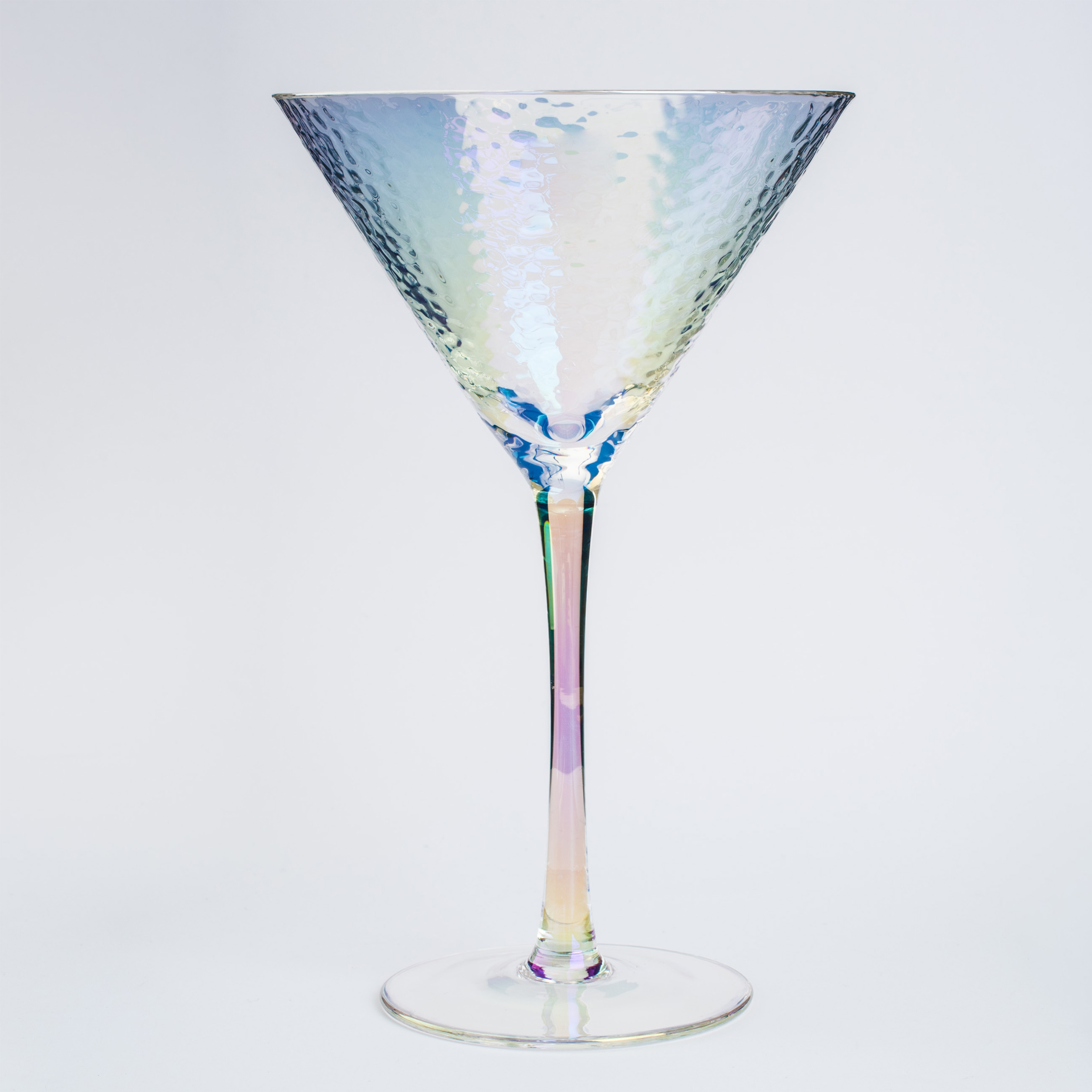 Martini glass, 250 ml, 2 pcs, glass, mother of pearl, Ripply polar изображение № 4