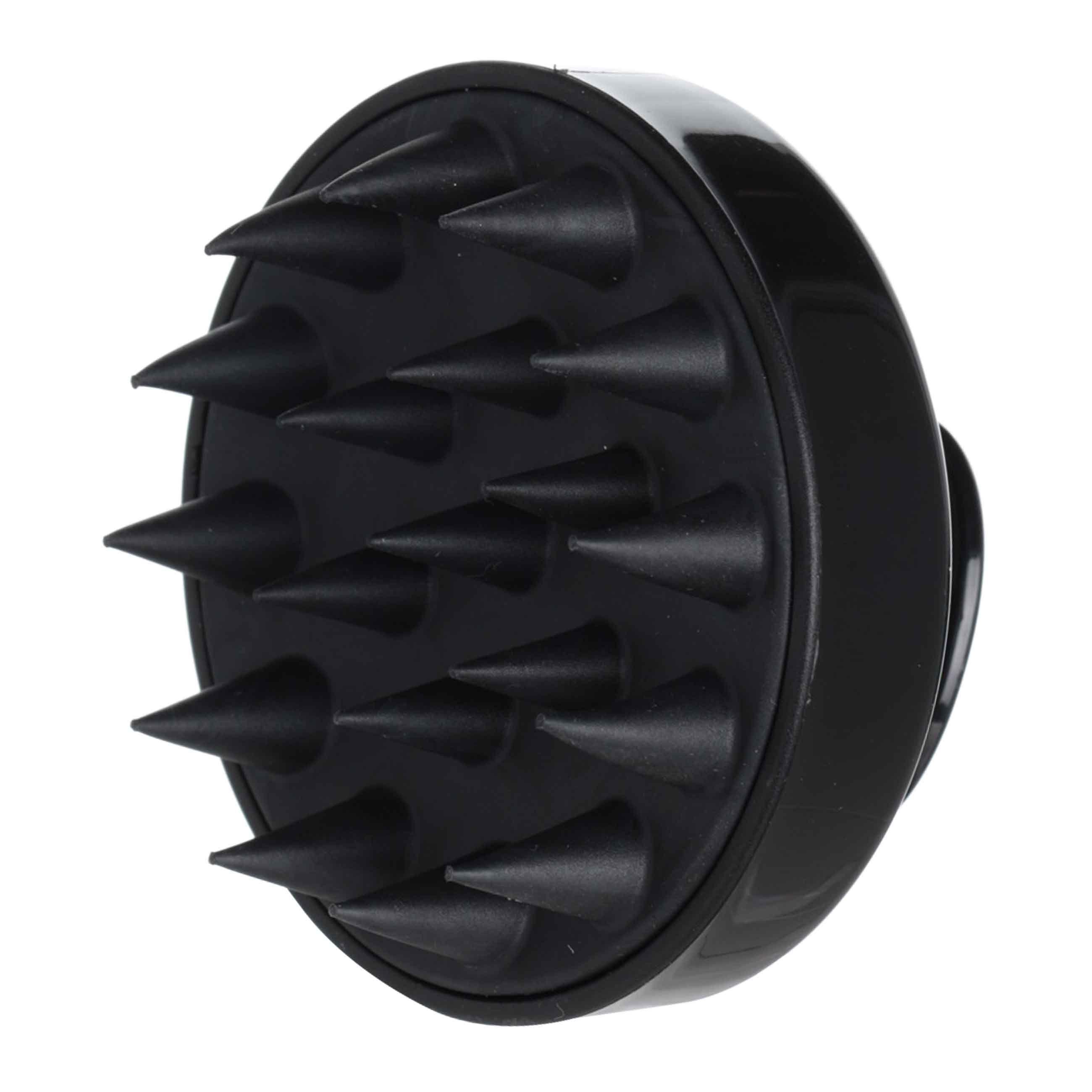 Dry massage brush, 8 cm, with holder, rubber / plastic, black, Glamor изображение № 3