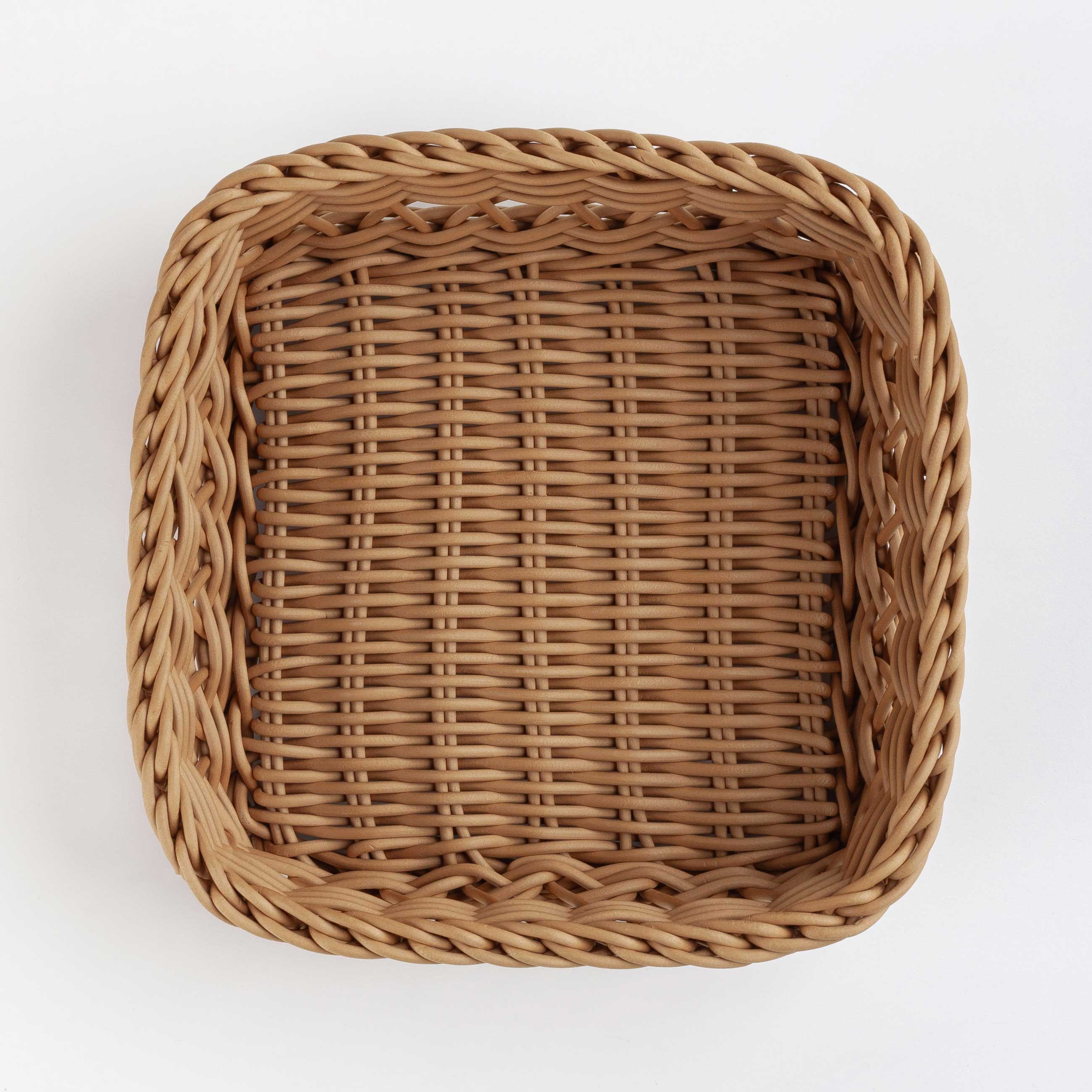 Napkin basket, 20x20 cm, rattan, square, brown, Twig изображение № 3