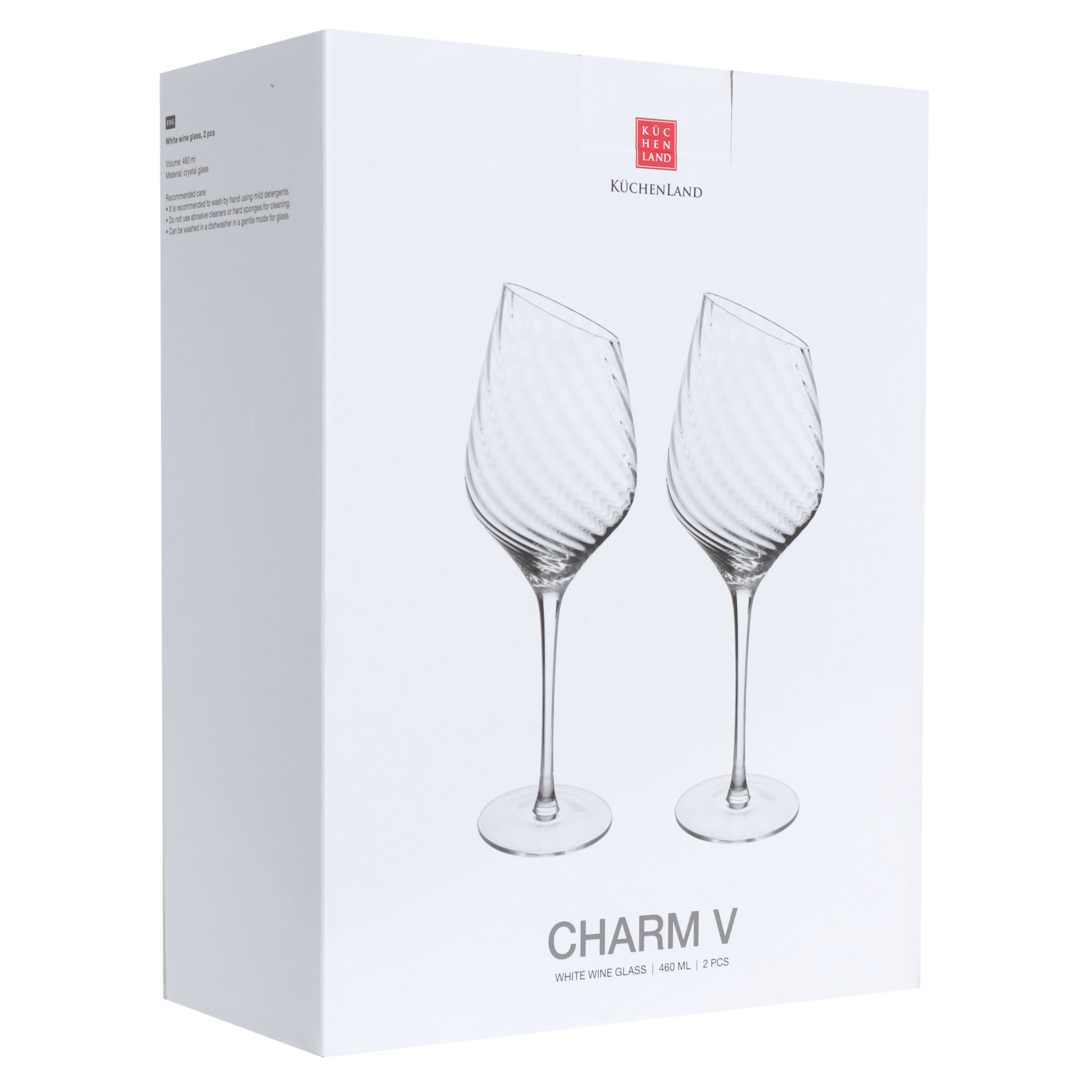 White wine glass, 460 ml, 2 pcs, glass, Charm V изображение № 2