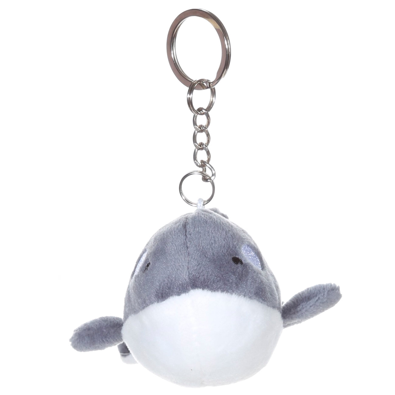 Keychain, 14 cm, soft, polyester / metal, gray, Killer whale, Aquatic animals изображение № 2