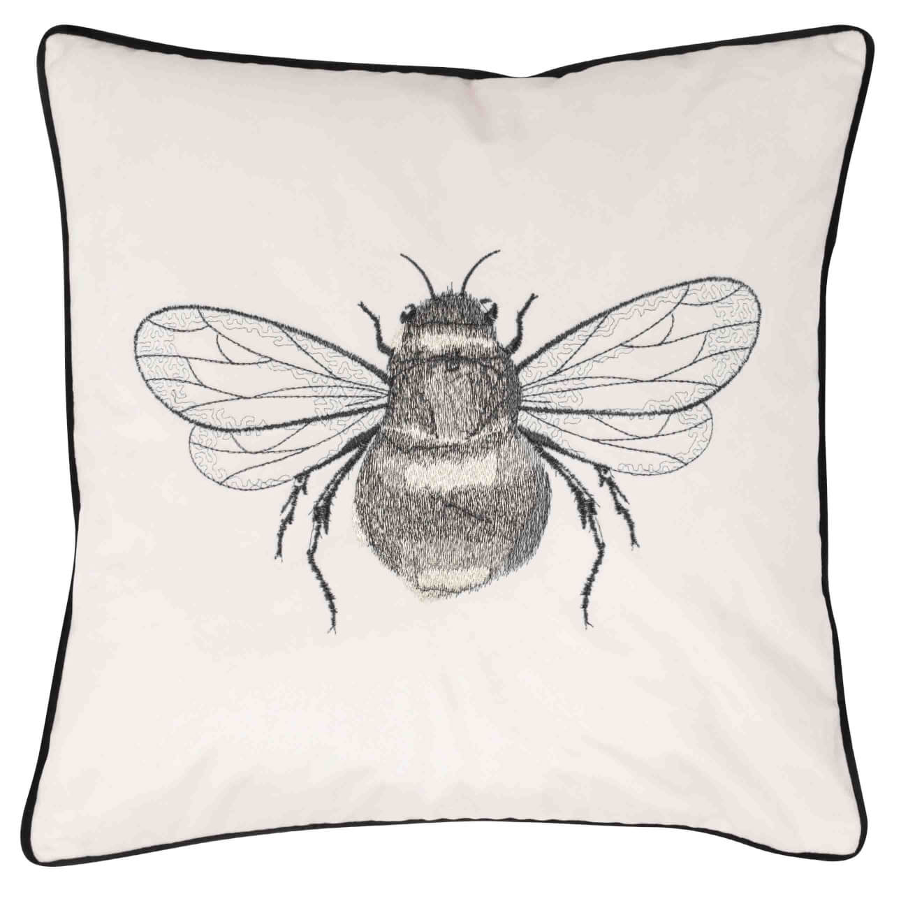 Decorative pillow, 45x45, corduroy, milk, Bumblebee, Bugs изображение № 1