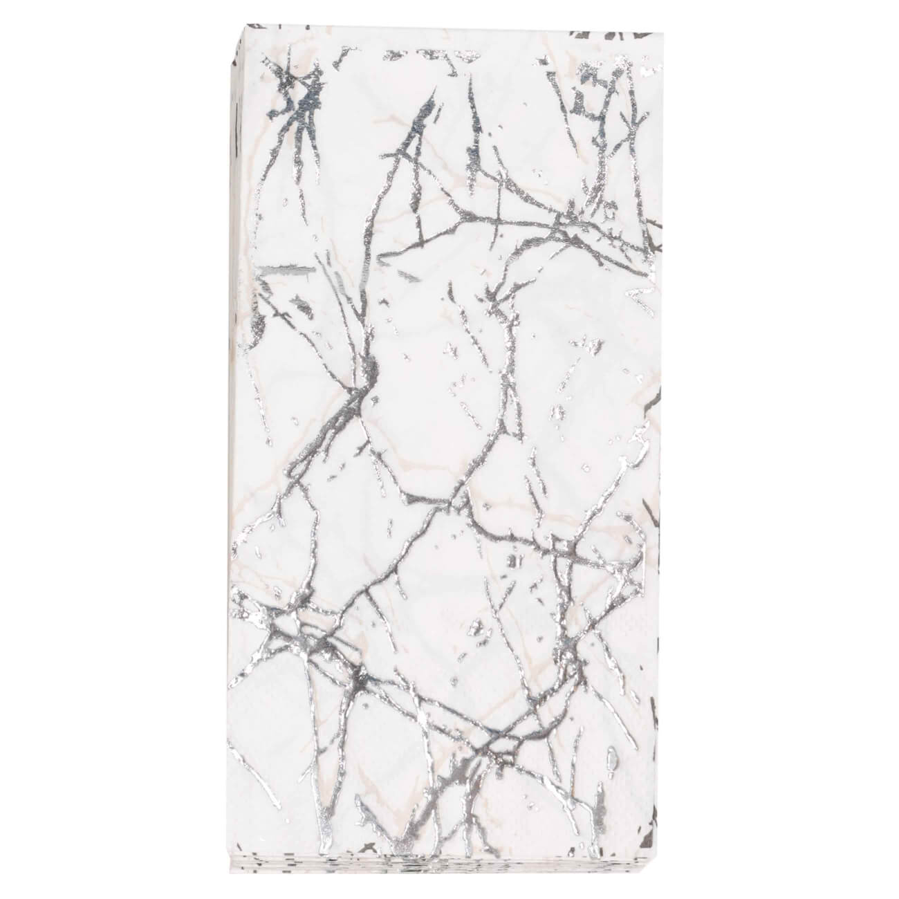Paper napkins, 33x33 cm, 20 pcs, white, Marble, Maniera изображение № 1