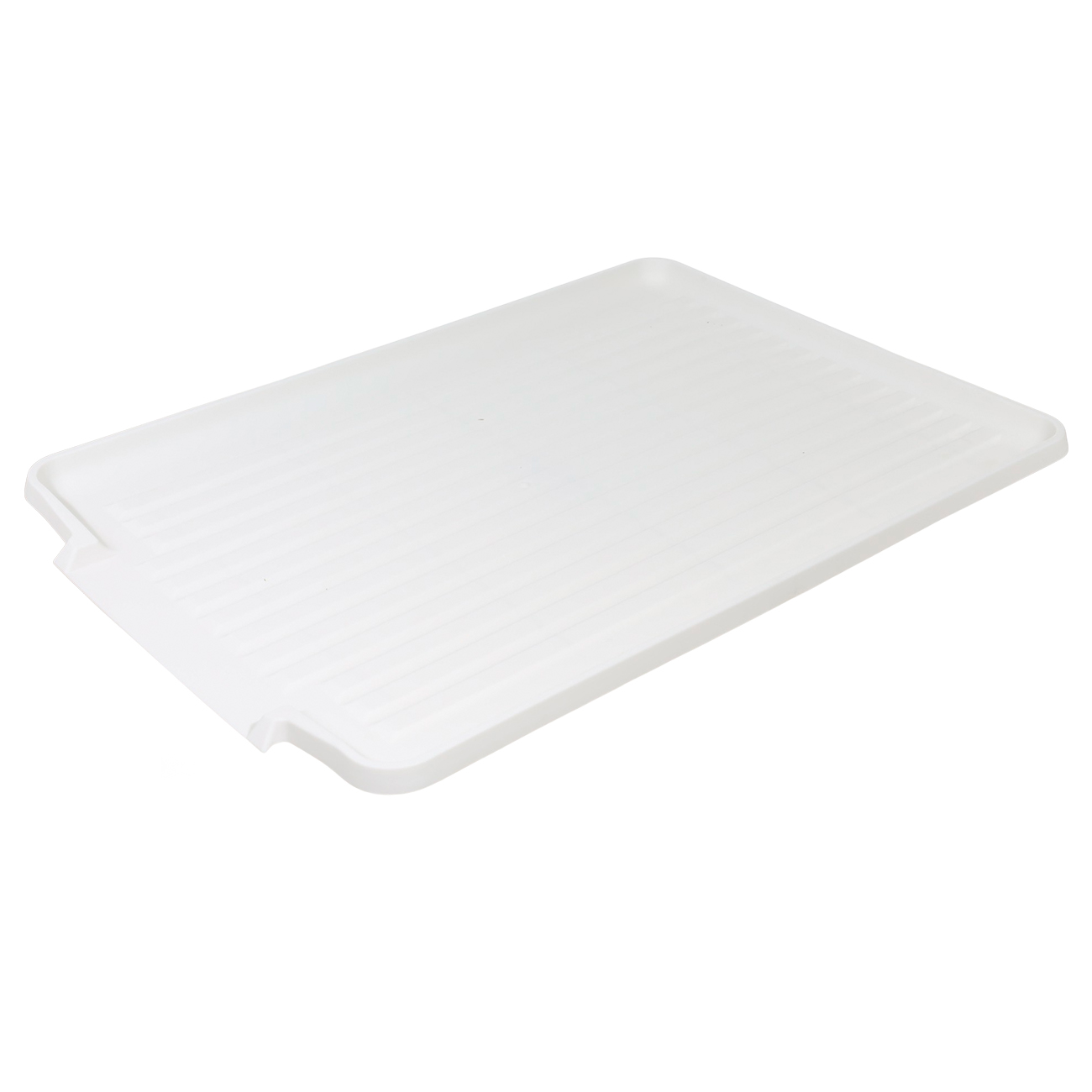 Dish rack, 43x31 cm, with tray, metal / wood / plastic, White style изображение № 3