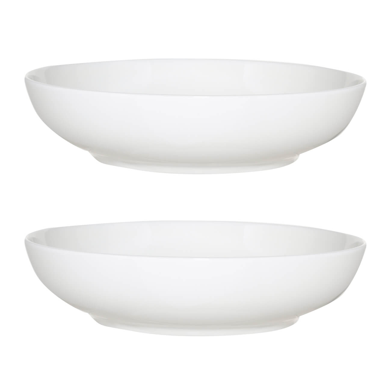 Soup plate, 20 cm, 2 pcs, porcelain F, white, Ideal white изображение № 1