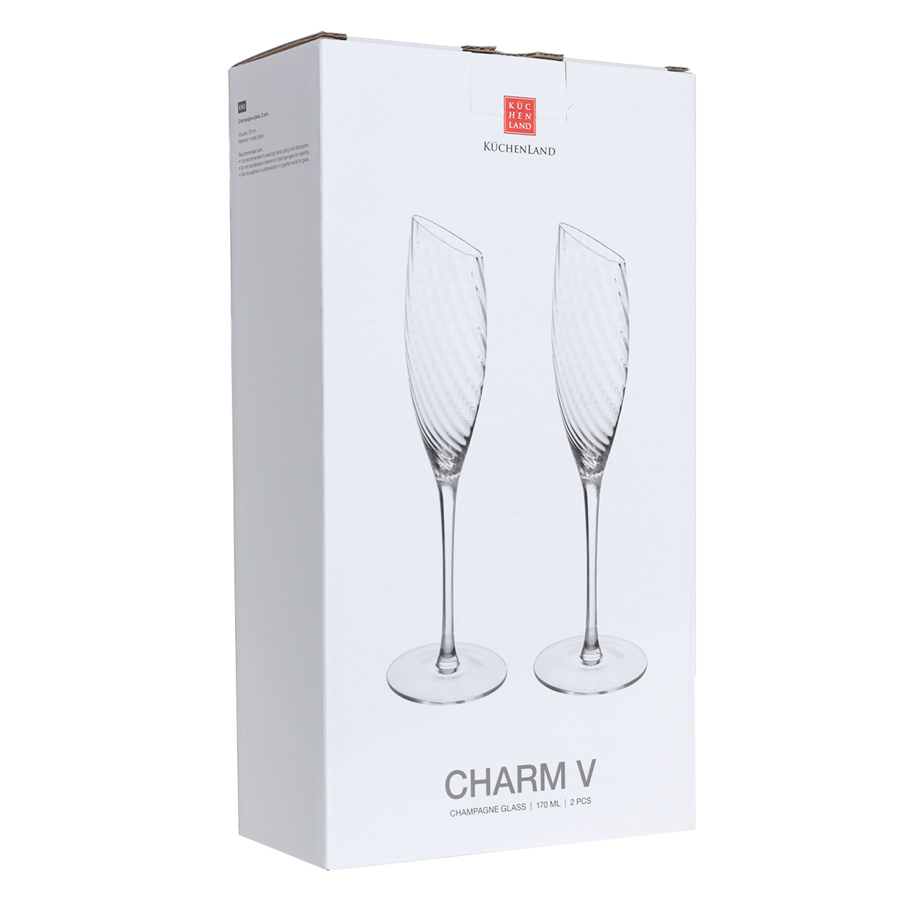 Champagne glass, 170 ml, 2 pcs, glass, Charm V изображение № 2