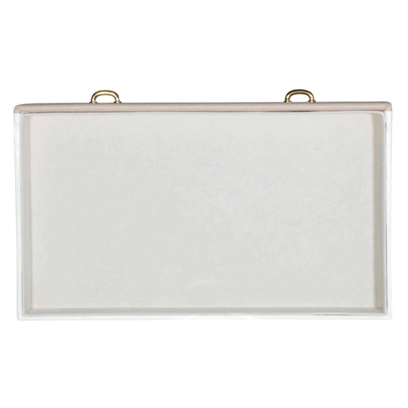 Jewelry box, 26x15 cm, with mirror, wood/PU leather, beige, Premiere изображение № 5