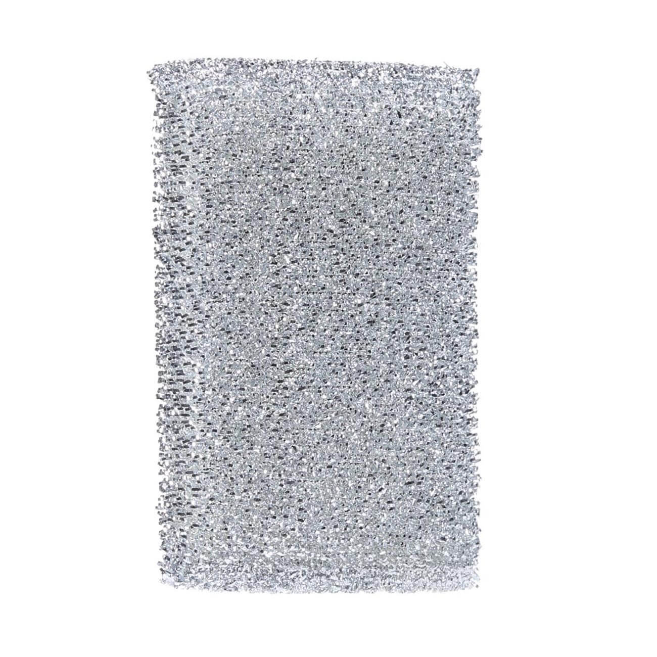 Sponge for washing dishes, 12x8 cm, dacron, silver, Clean изображение № 1