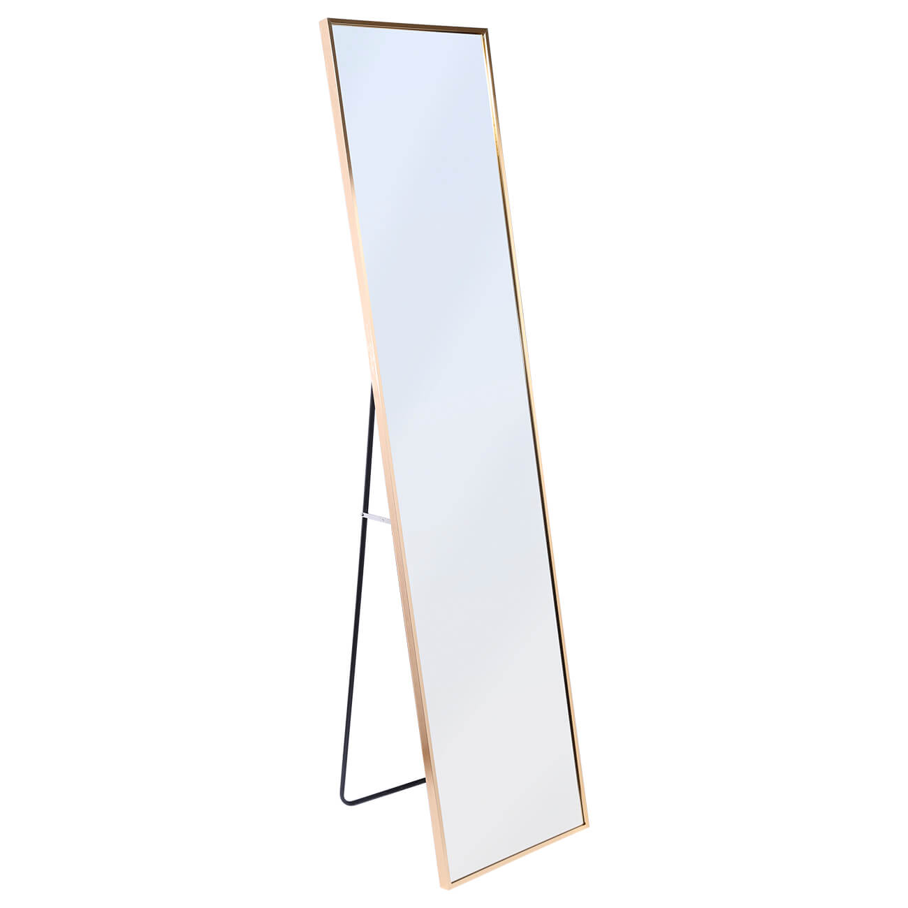 Floor mirror, 35x150 cm, metal, rectangular, golden, Trend изображение № 1