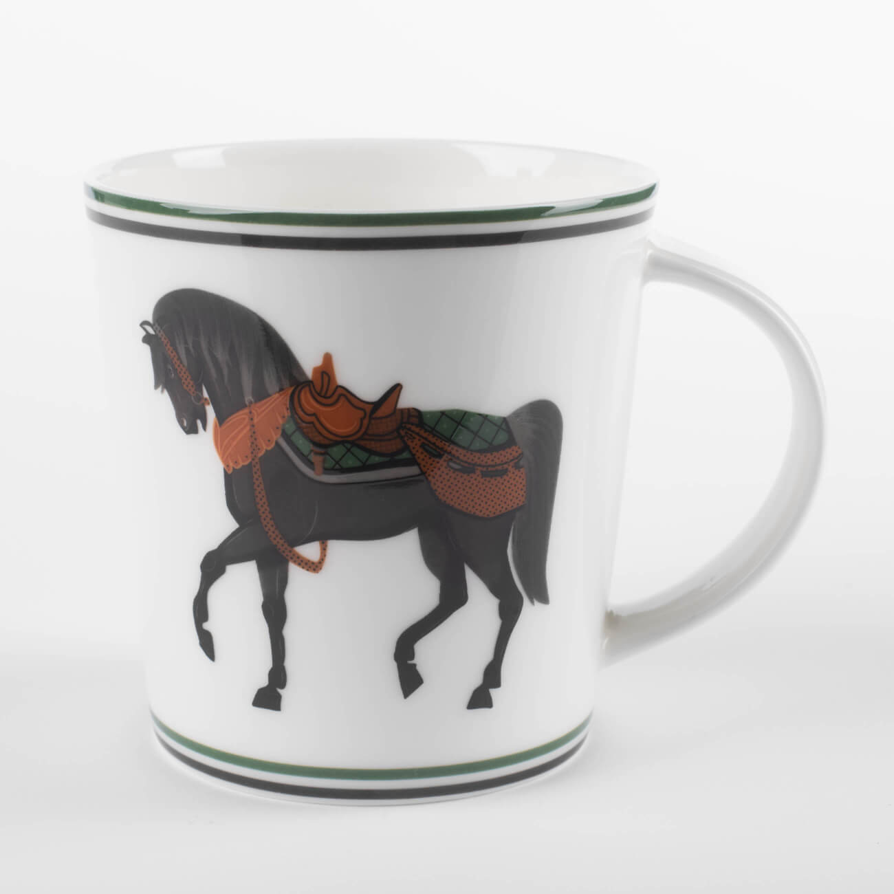 Mug, 450 ml, porcelain F, white, Horse, Blue wind изображение № 1