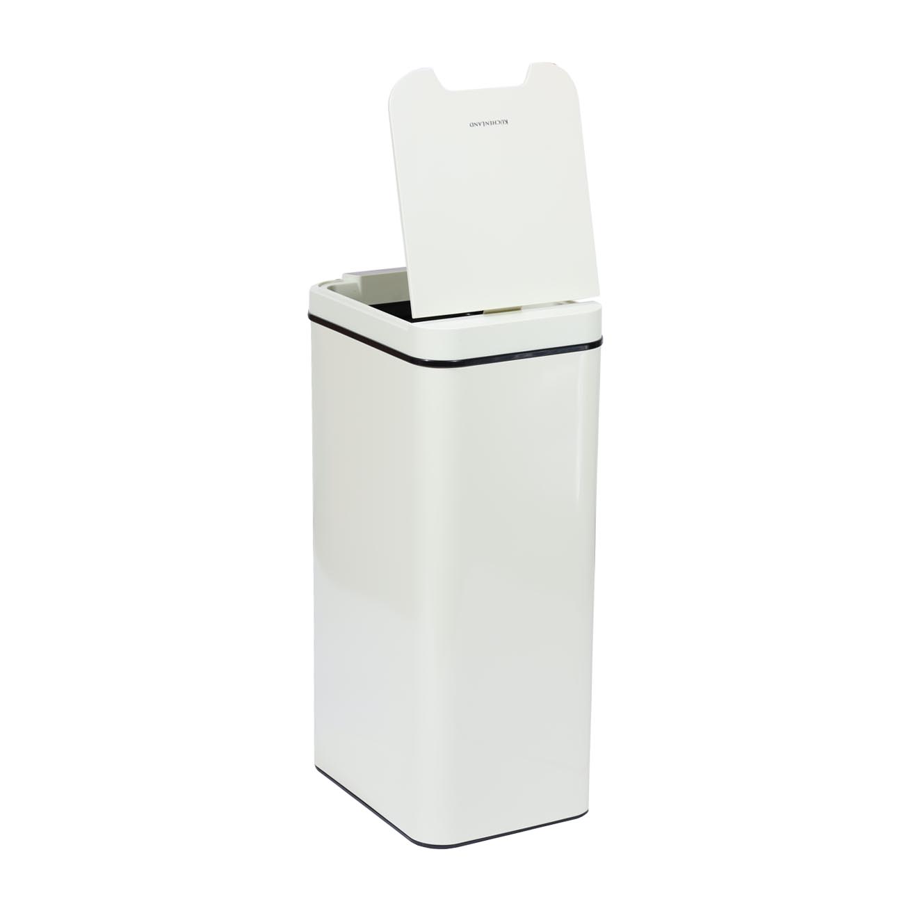 Trash can, 50 L, sensor bin, metal / plastic, rectangular, beige, Style, Sensor Bin изображение № 4