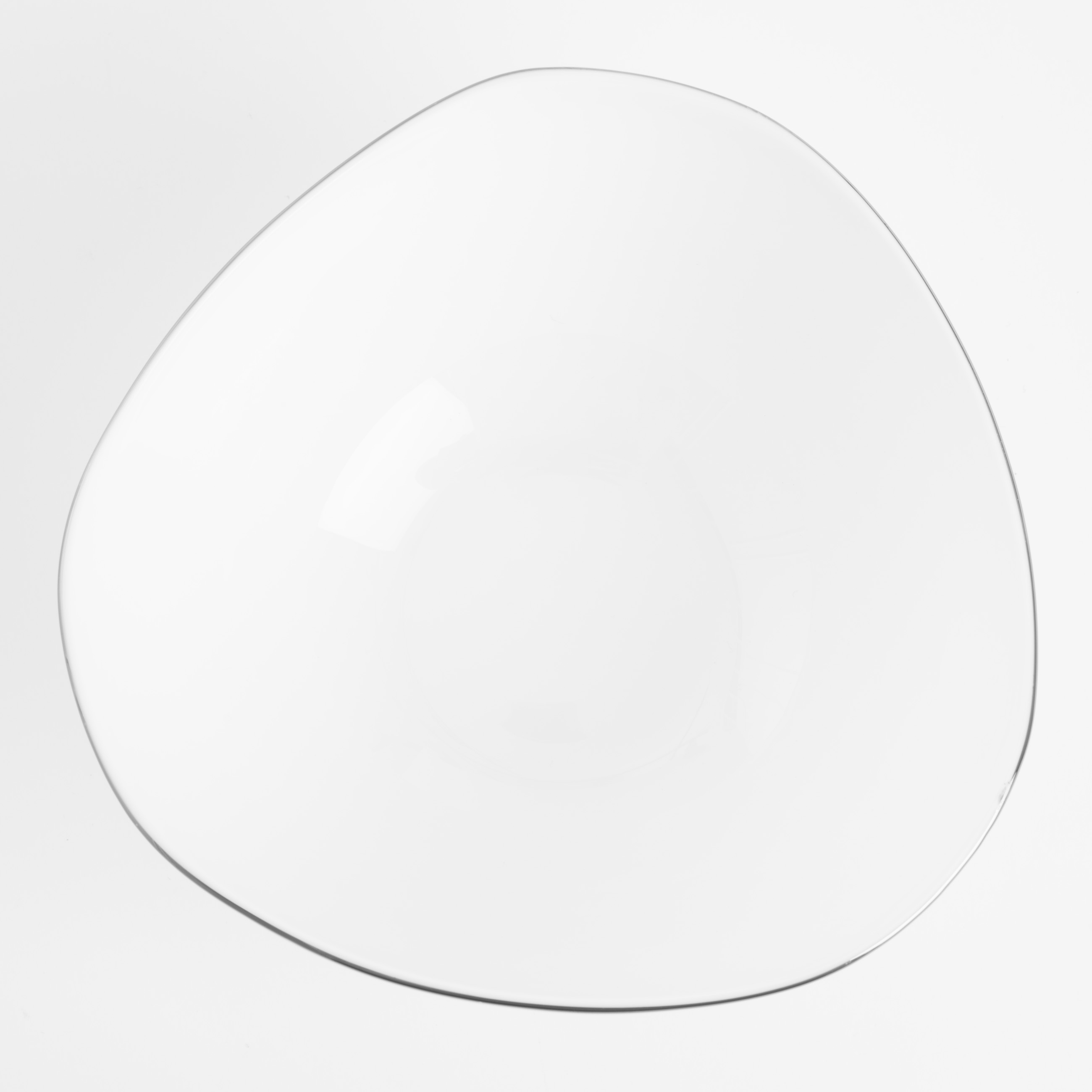 Salad bowl, 15x7 cm, 600 ml, porcelain F, white, Bend silver изображение № 3