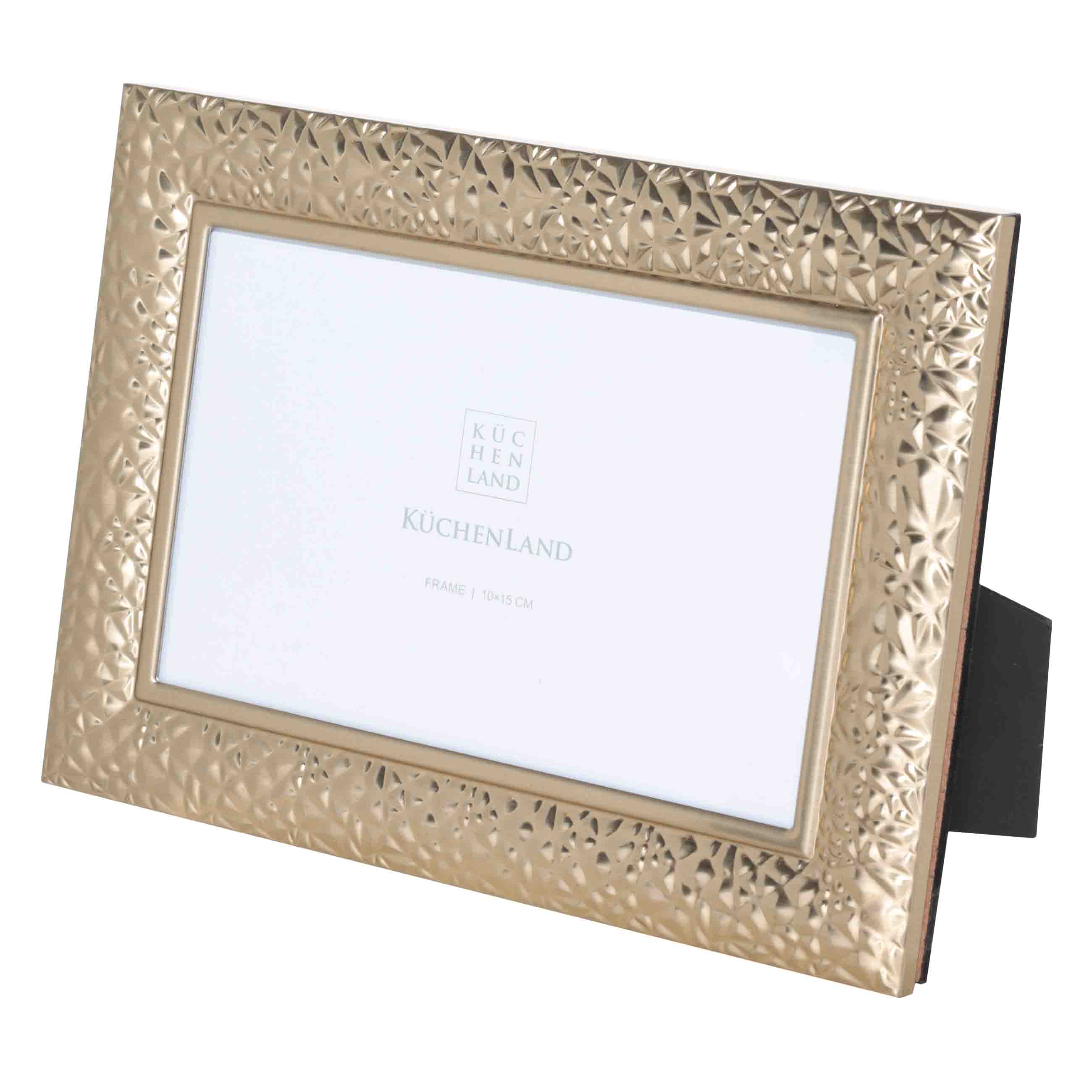 Photo frame, 18x13 cm, metal / glass, gold, Texture, Gallery изображение № 3