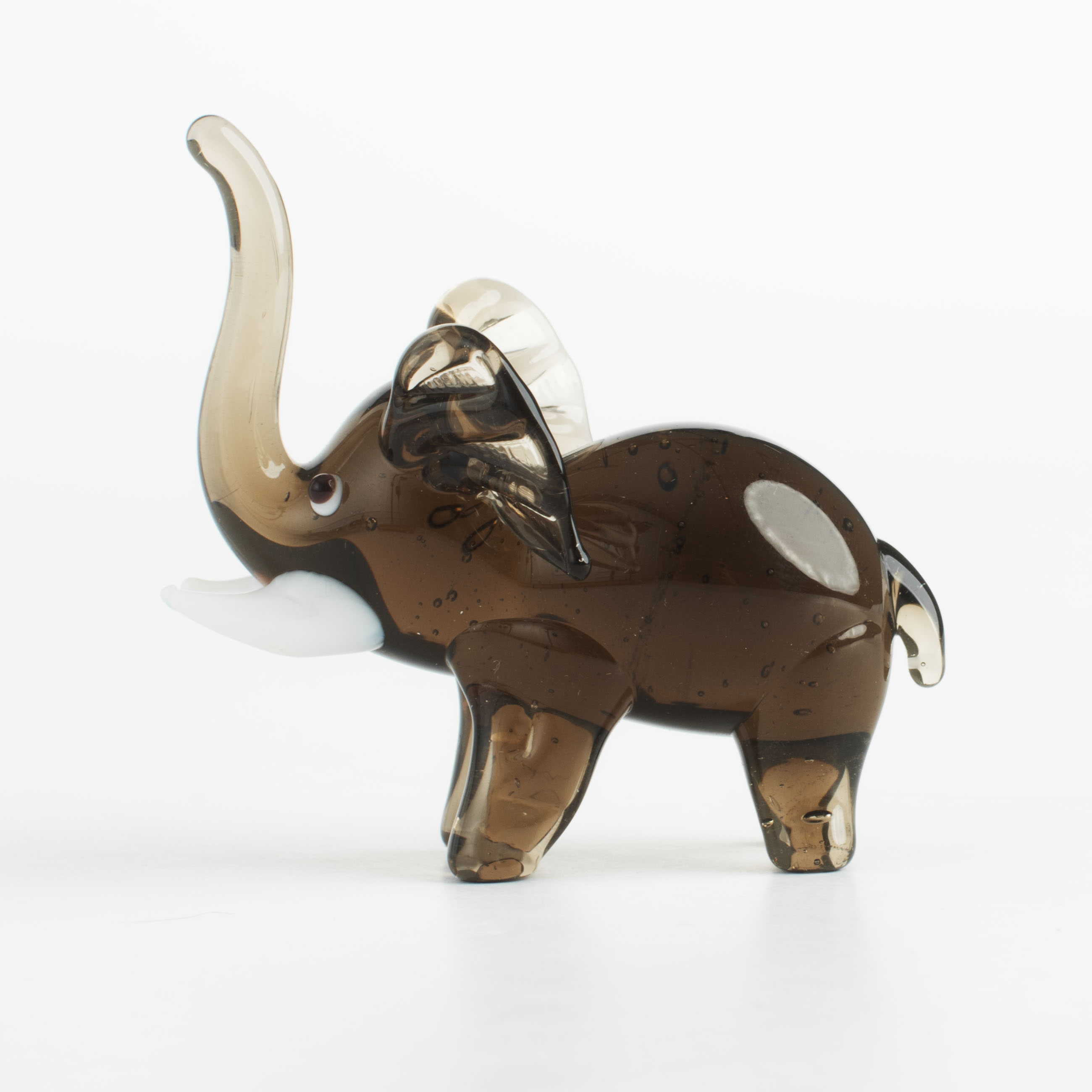 Statuette, 7 cm, glass, gray, Elephant, Vitreous изображение № 2