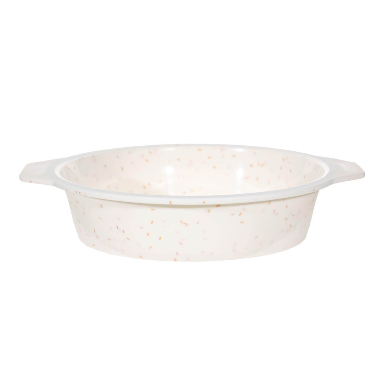 Baking dish, 25 cm, silicone / steel, round, milk, speckled, Bakery speckled изображение № 1