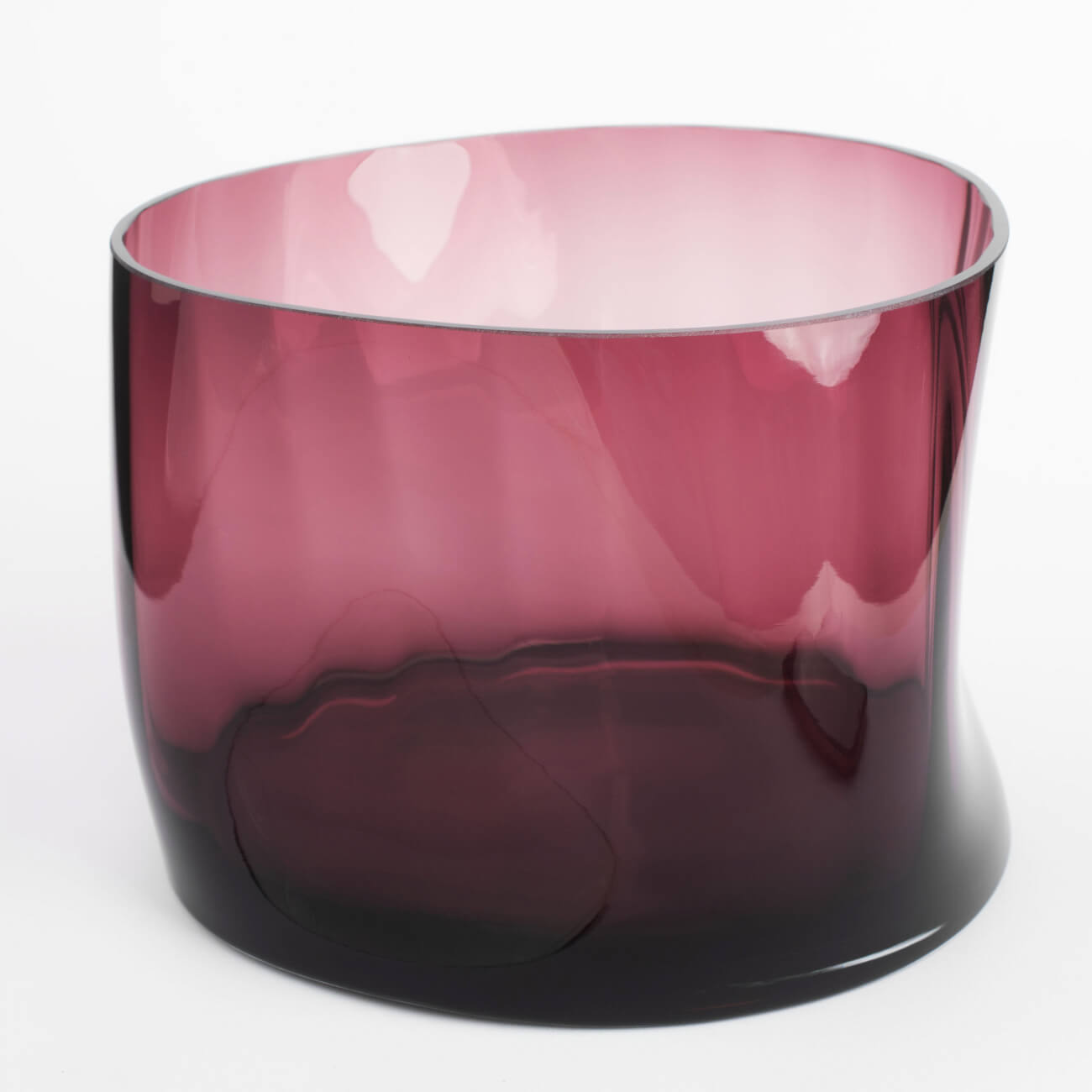 Flower vase, 15 cm, decorative, glass, dark purple, Brinicle изображение № 1