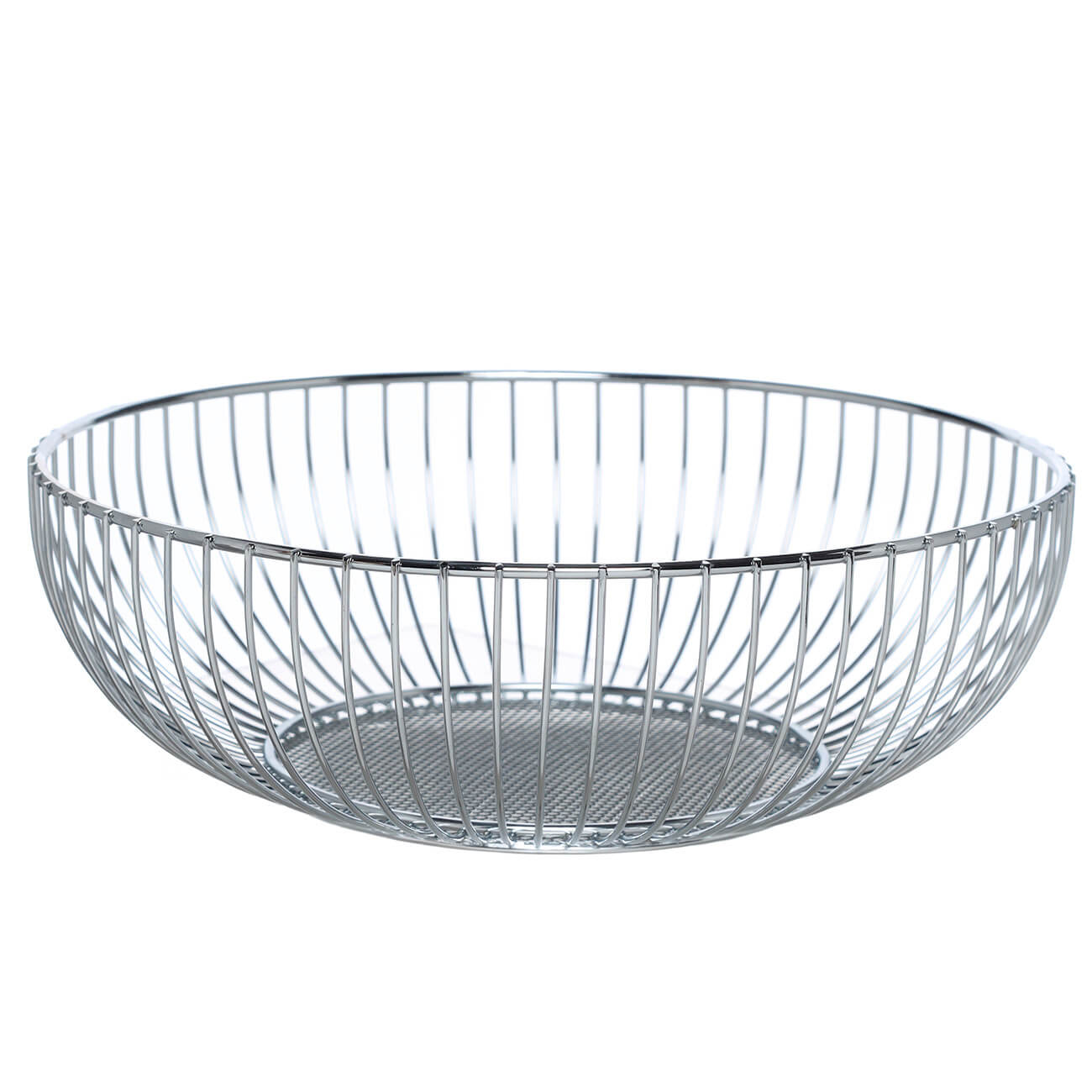 Fruit basket, 25 cm, metal, silver, Twist silver изображение № 1
