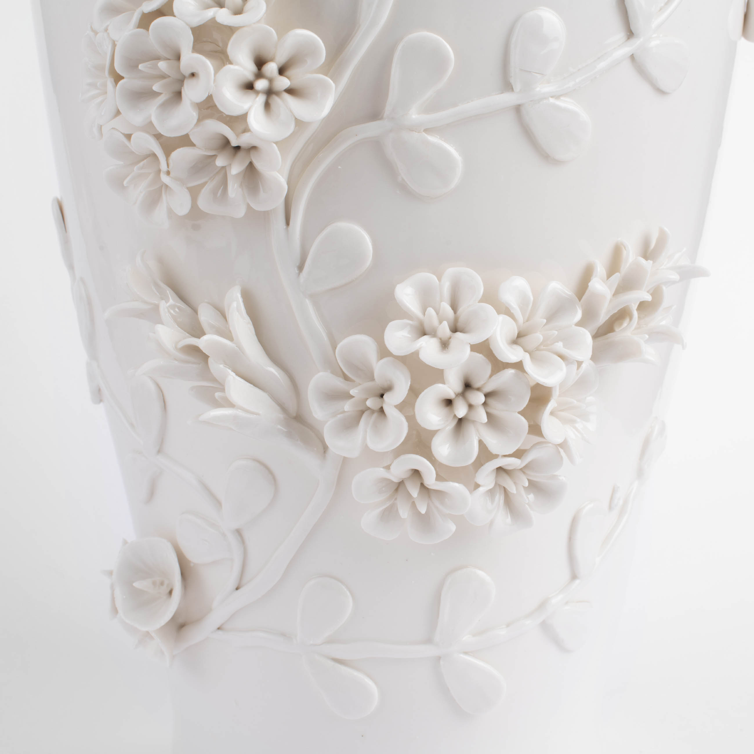 Flower vase, 34 cm, milk, porcelain P, Flowers, Bloome изображение № 2