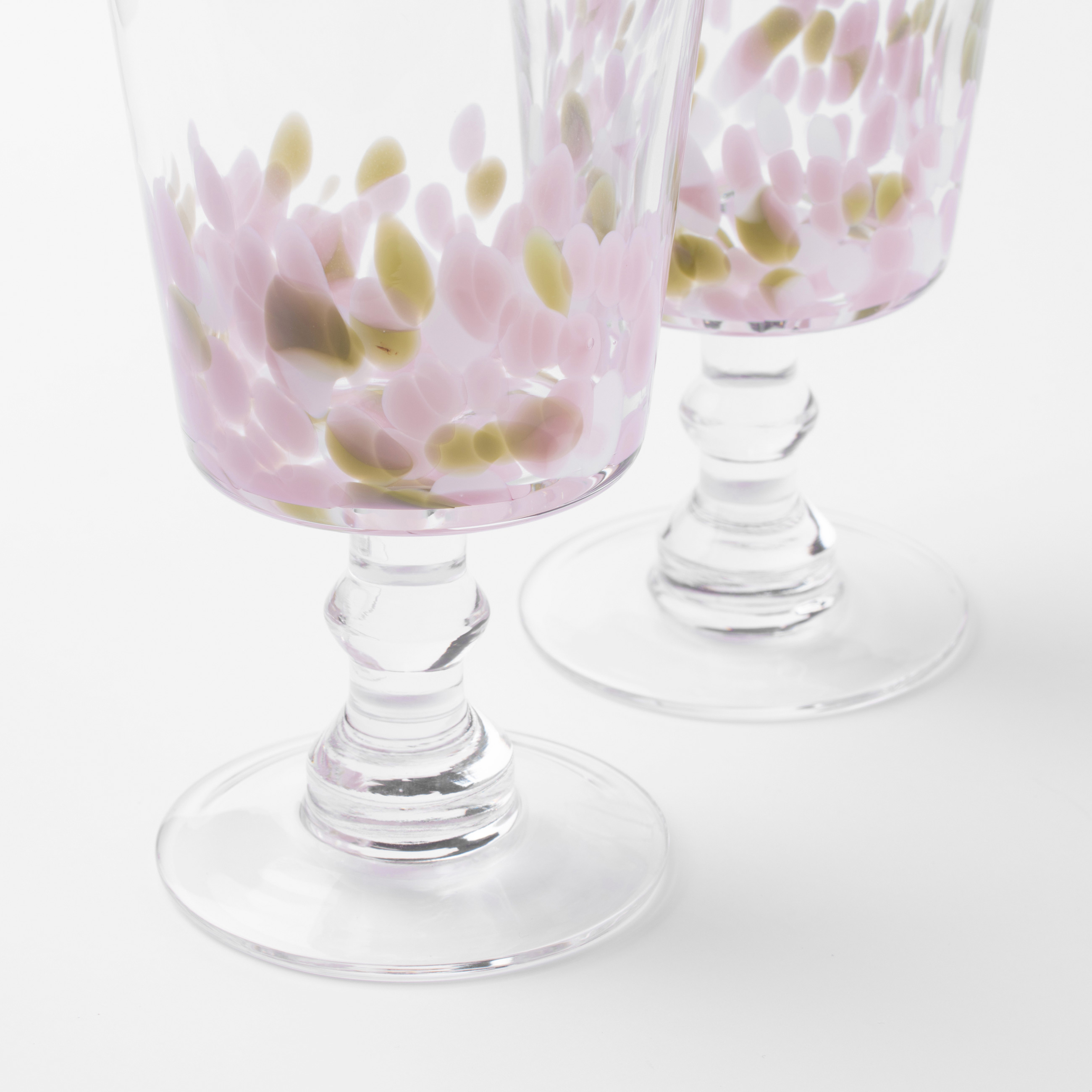Wine glass, 260 ml, 2 pcs, glass, Watercolor strokes, Nors изображение № 6
