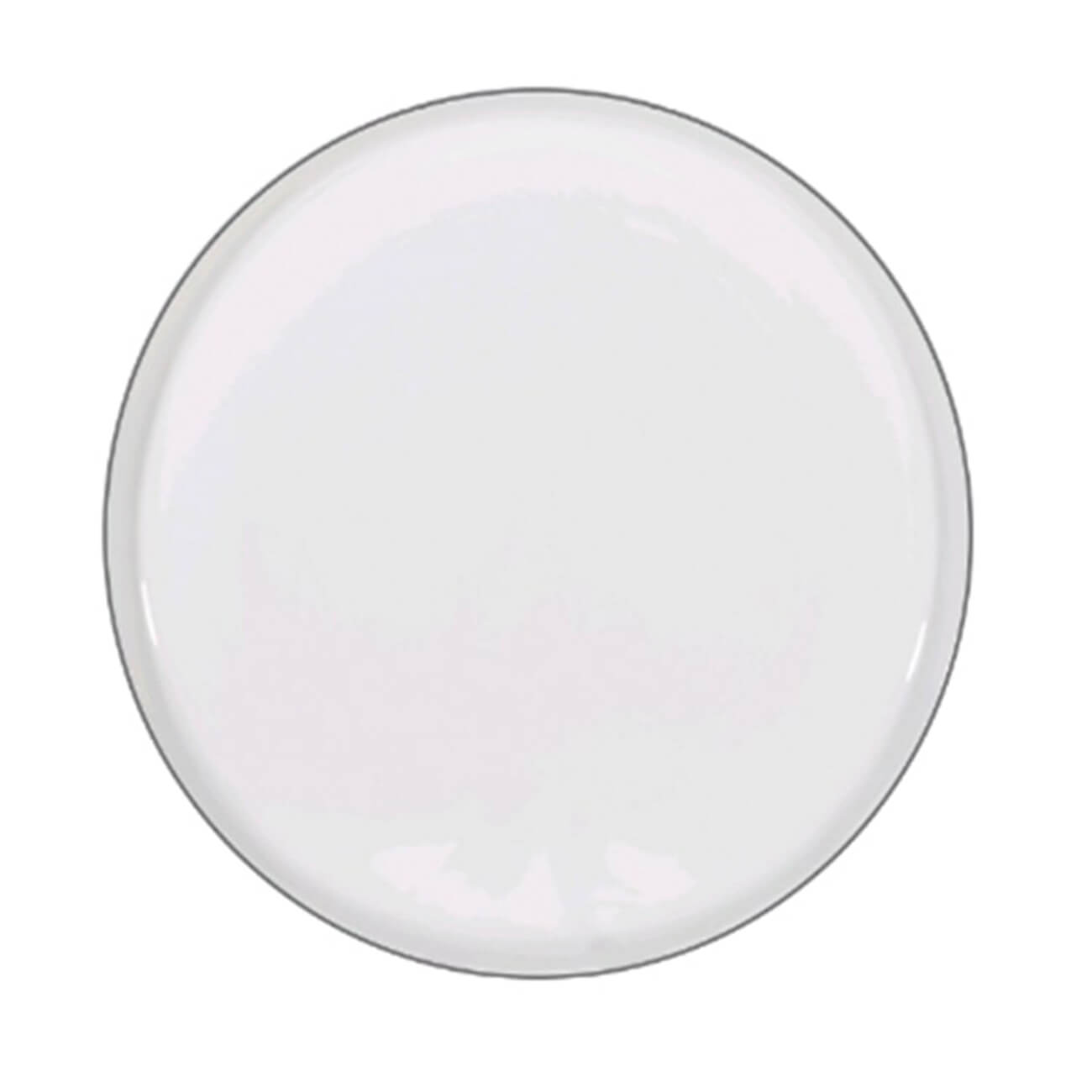 Dessert plate, 20 cm, 2 pcs, porcelain F, white, Ideal silver изображение № 1