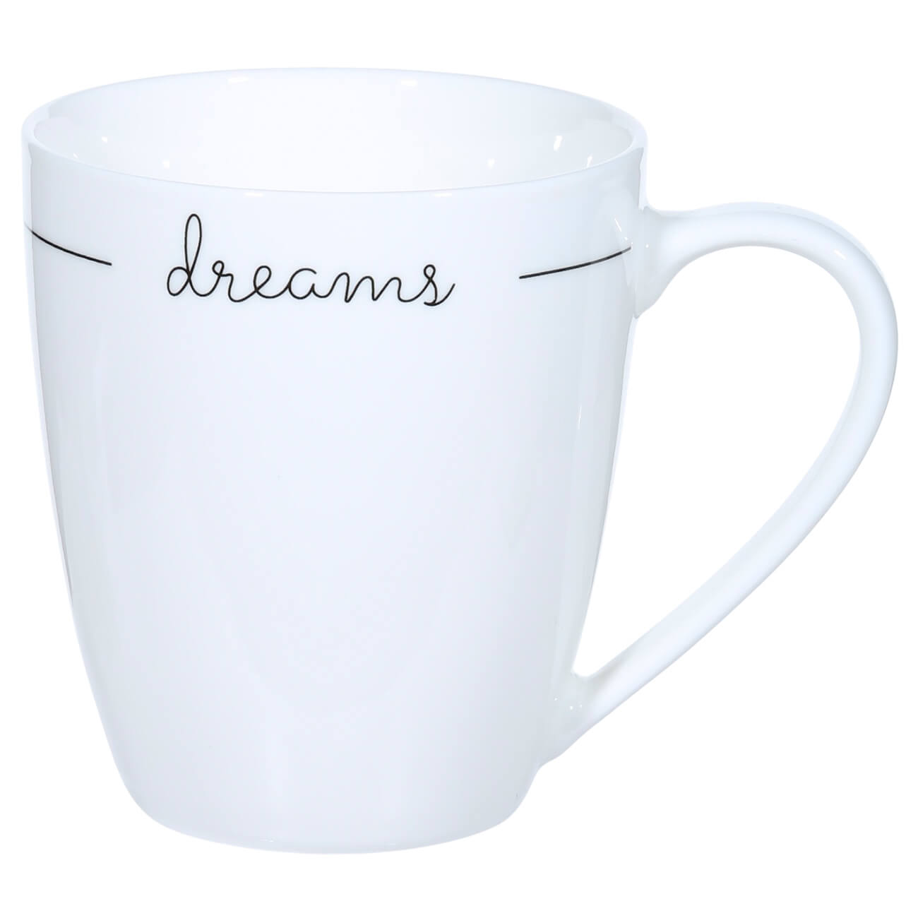 Mug, 360 ml, porcelain N, white, Dreams, Scroll white изображение № 1