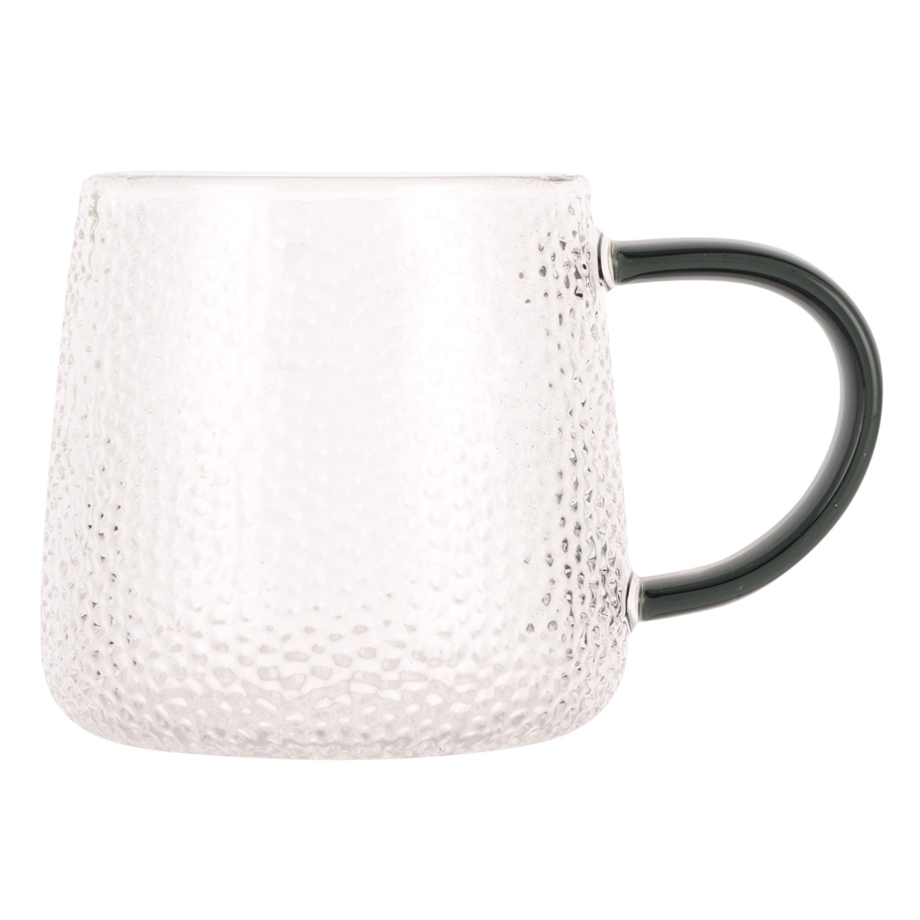 Mug, 340 ml, 2 pcs, glass B, with gray handle, Dawned изображение № 3