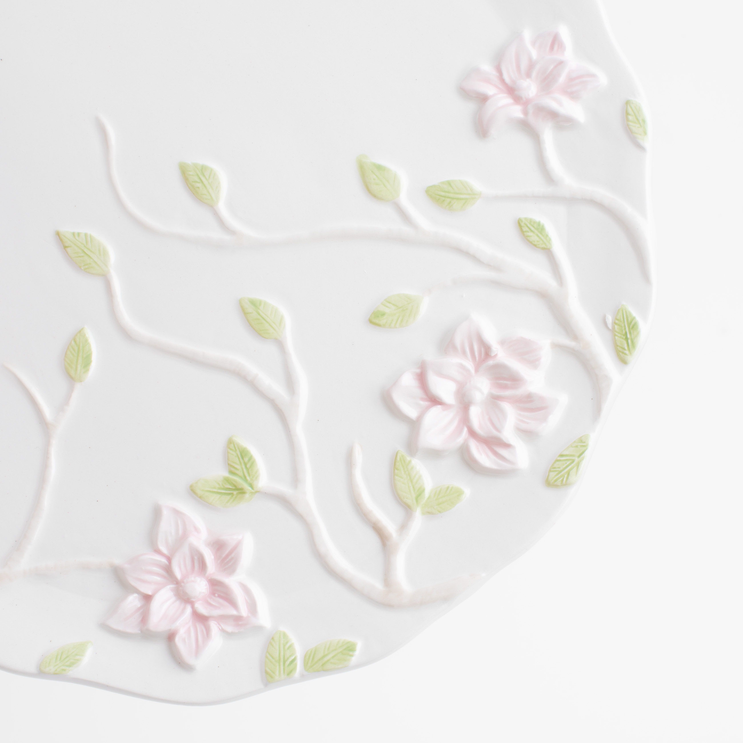 Dish, 24 cm, ceramic, milk, Magnolia flowers, Magnolia изображение № 5
