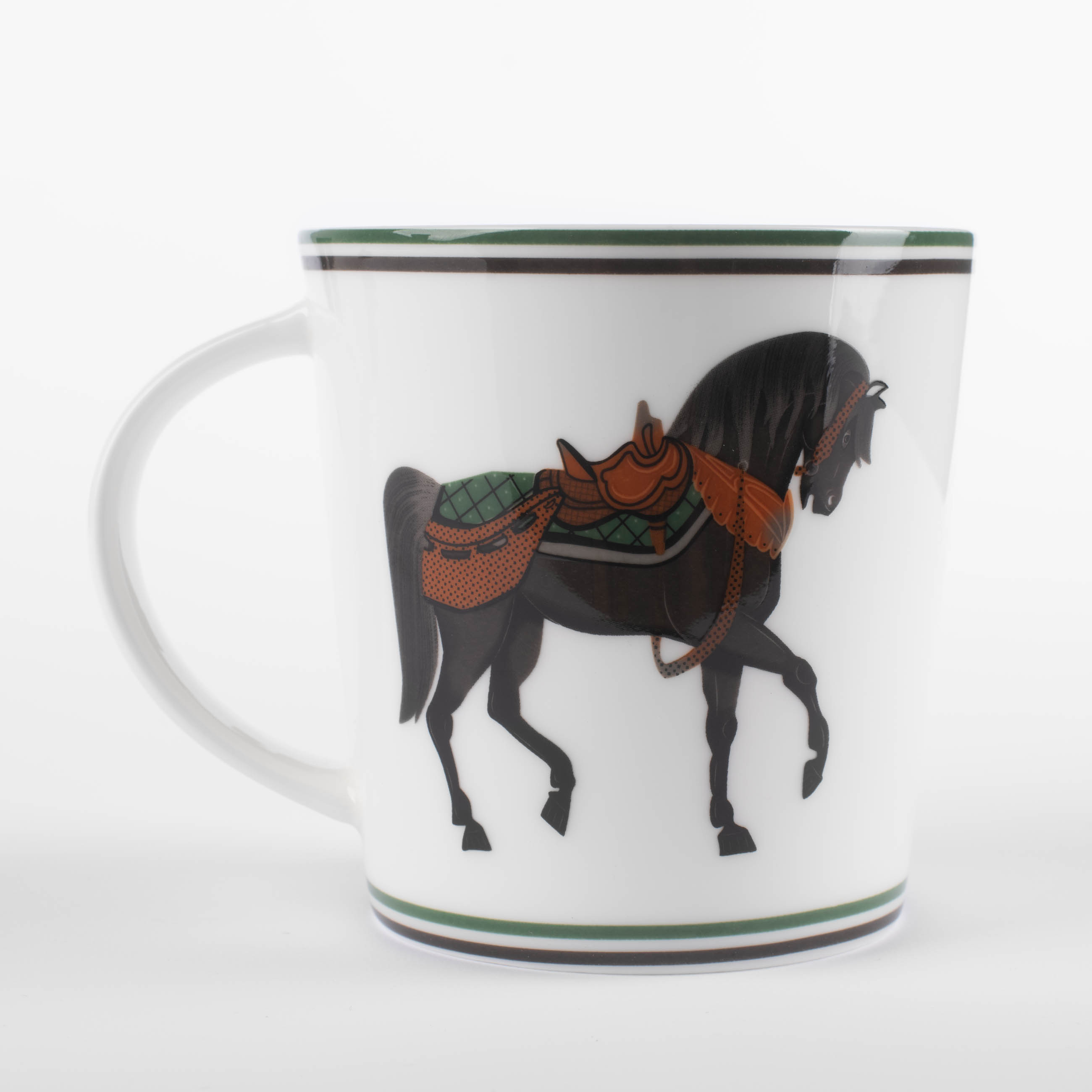 Mug, 450 ml, porcelain F, white, Horse, Blue wind изображение № 2