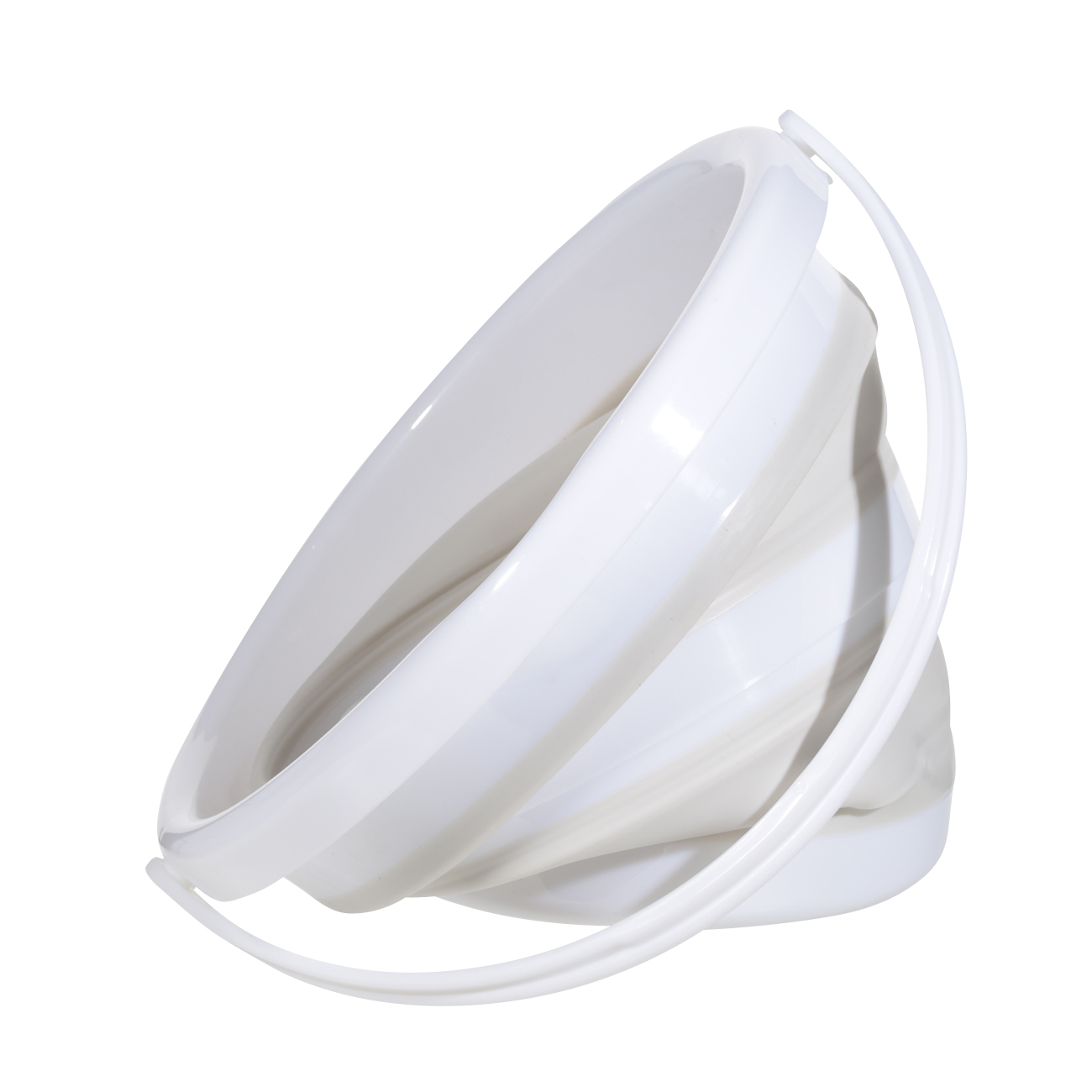 Folding bucket, 10 l, plastic / rubber, light grey, Foldaway изображение № 2