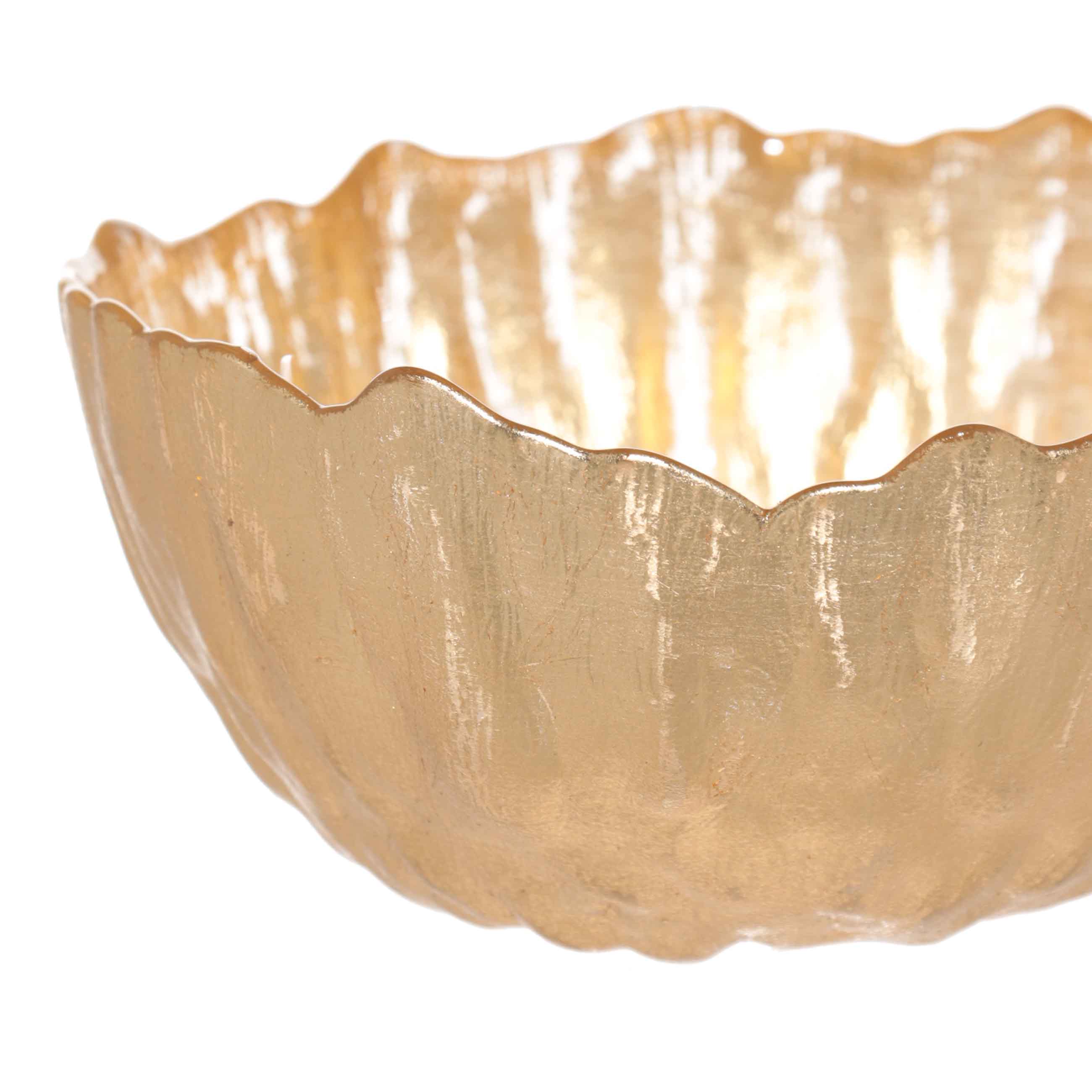 Salad bowl, 15x7 cm, glass R, golden, Sleit изображение № 3