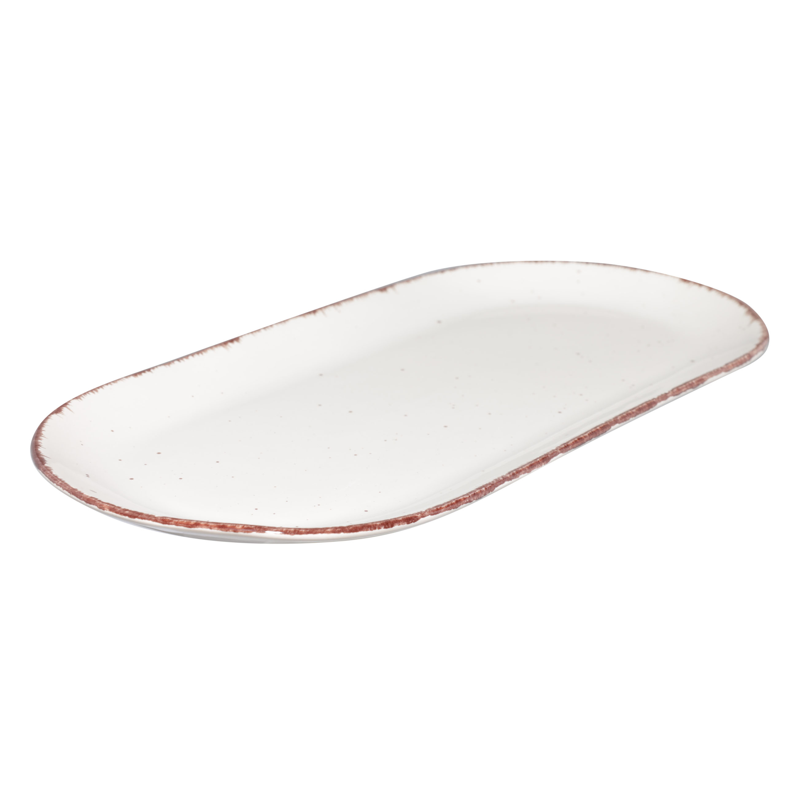 Dish, 37x18 cm, ceramic, oval, beige, Speckled, Speckled изображение № 2