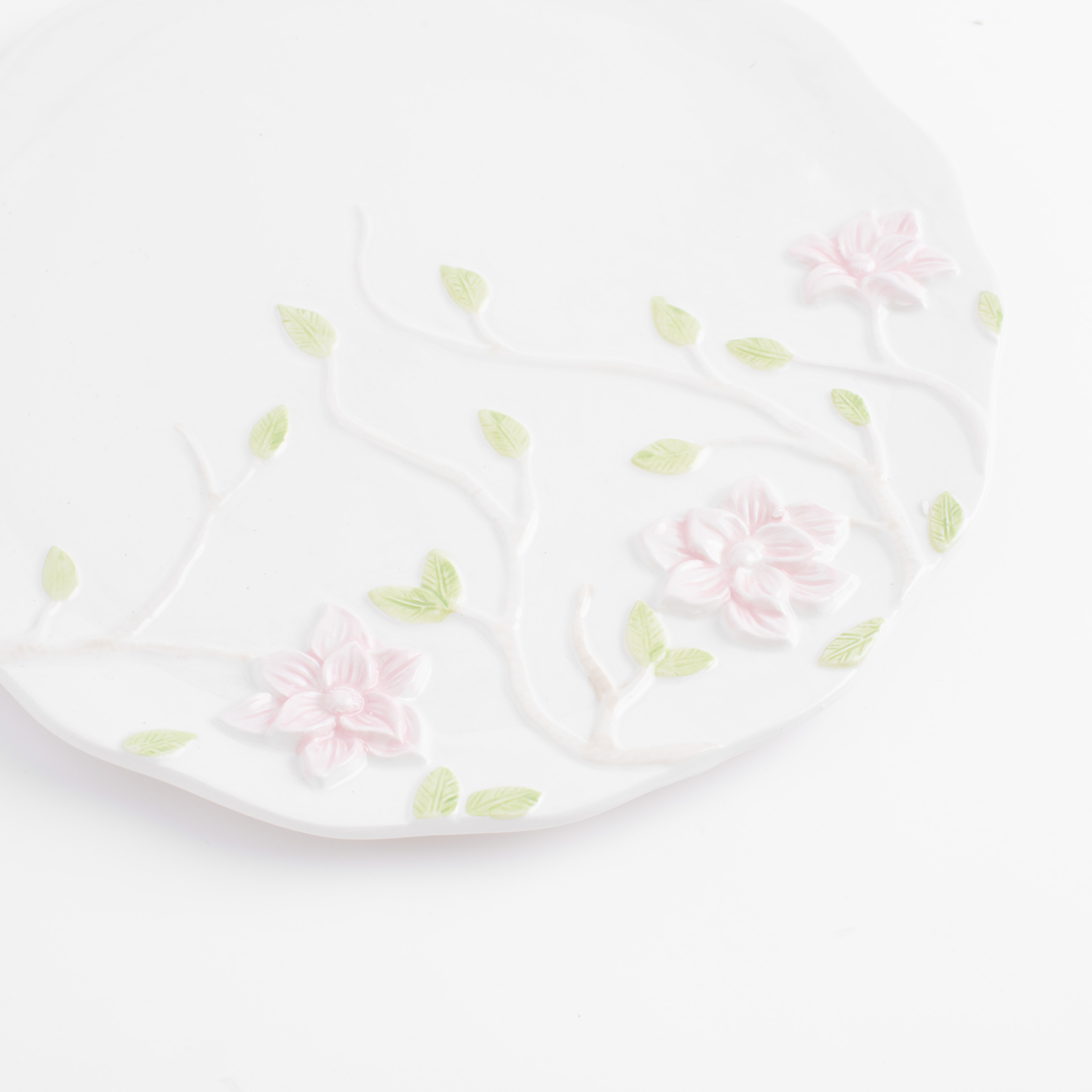 Dish, 24 cm, ceramic, milk, Magnolia flowers, Magnolia изображение № 2