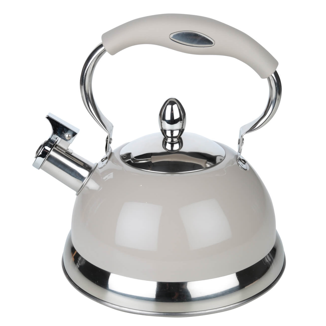 Teapot, 2.7 L, with whistle, steel, grey, Whistle изображение № 1