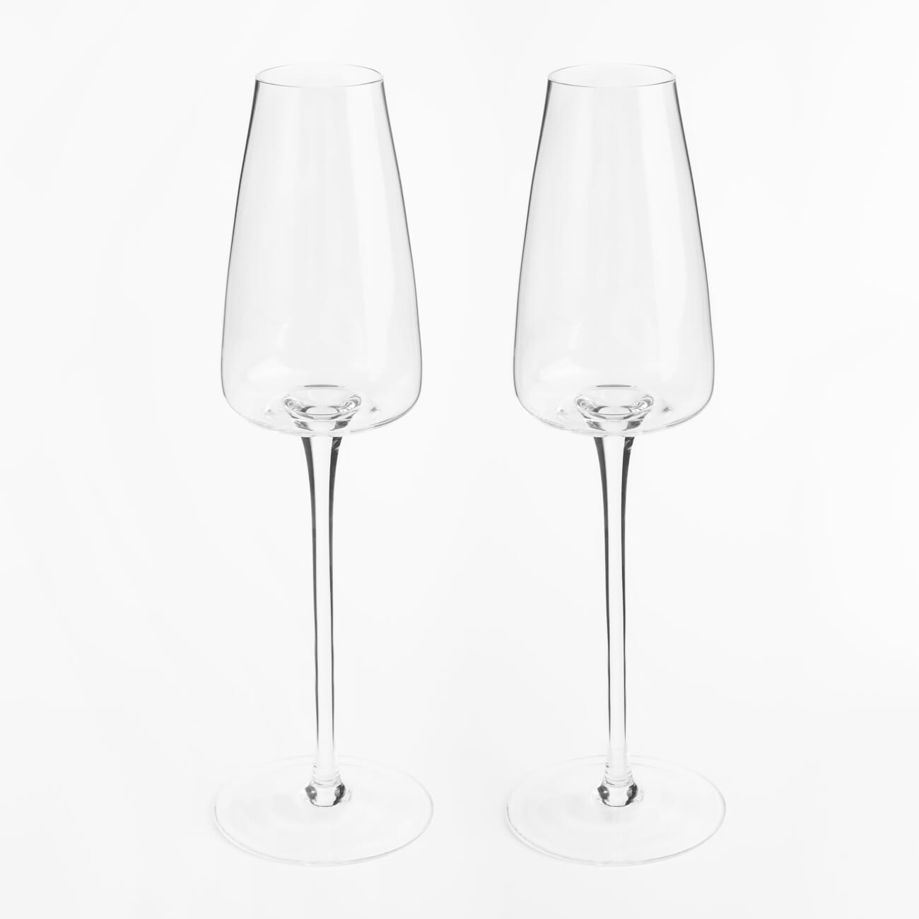 Champagne glass, 270 ml, 2 pcs, glass, Sorento изображение № 1