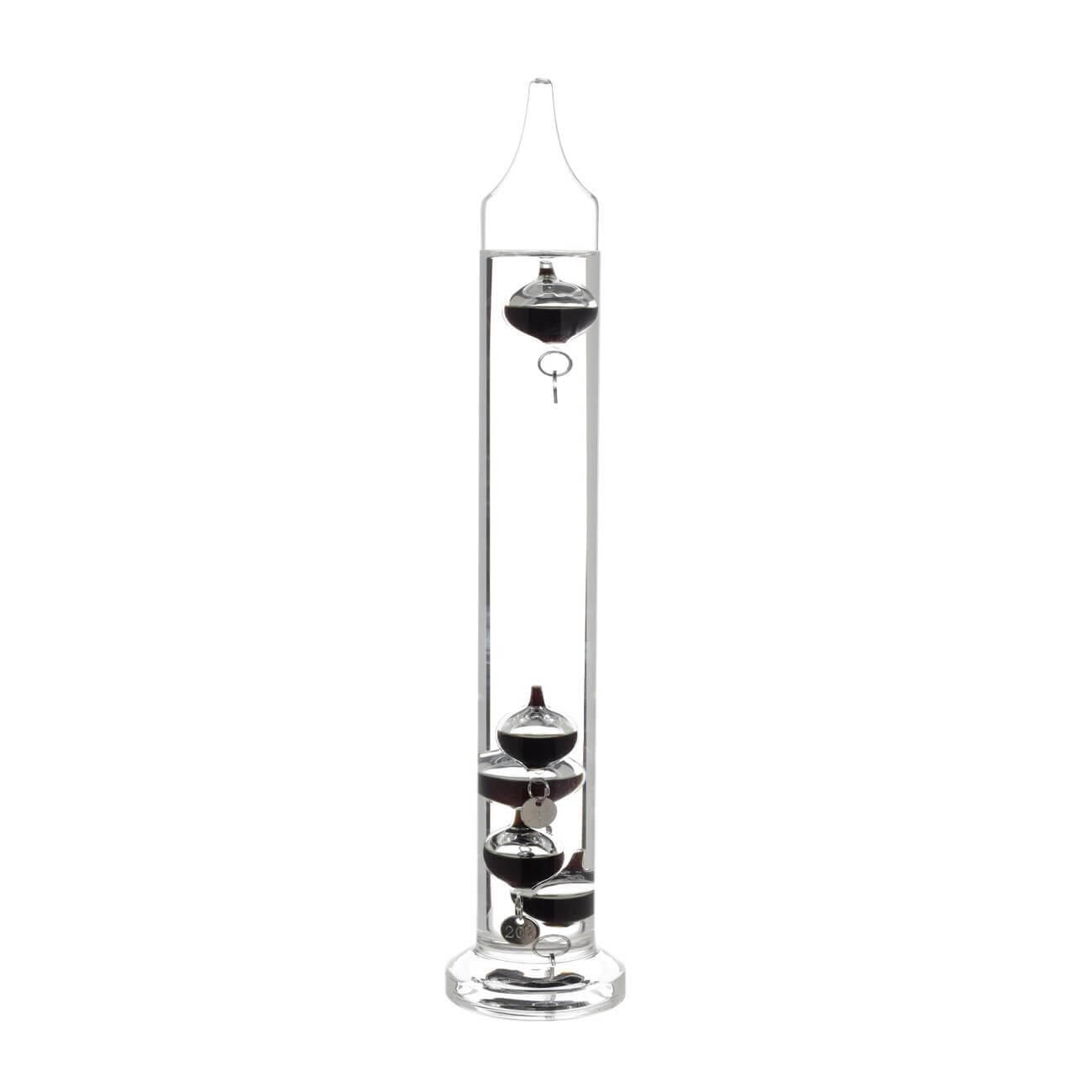 Galileo thermometer, 28 cm, 5 buoy vessels, glass, Discovery изображение № 1
