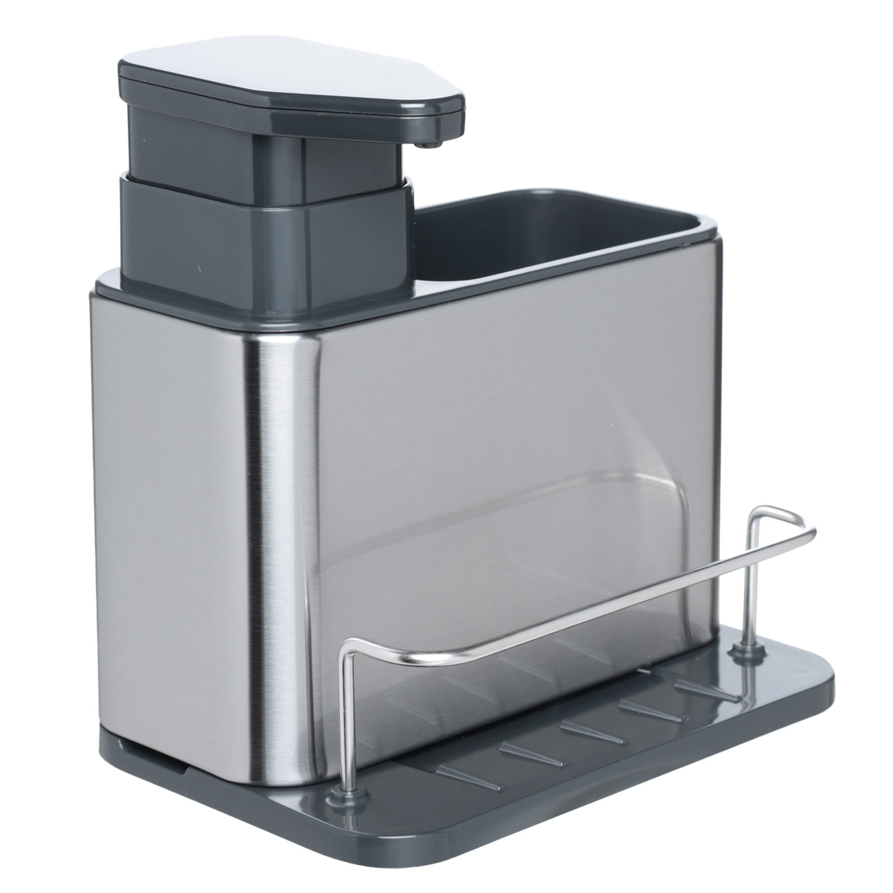 Detergent dispenser, 325 ml, organizer, with holder, Steel / Plastic, Classic изображение № 2