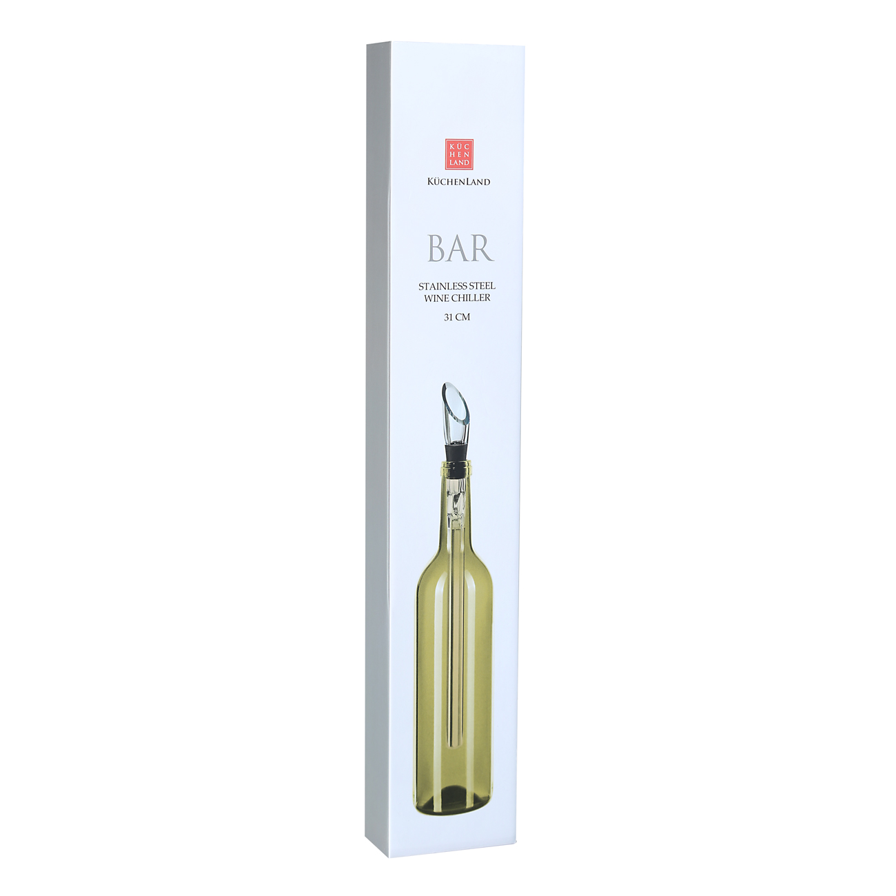 Wine Bottle Cooler-Dispenser, 33 cm, Steel/Plastic/Silicon, Bar изображение № 2