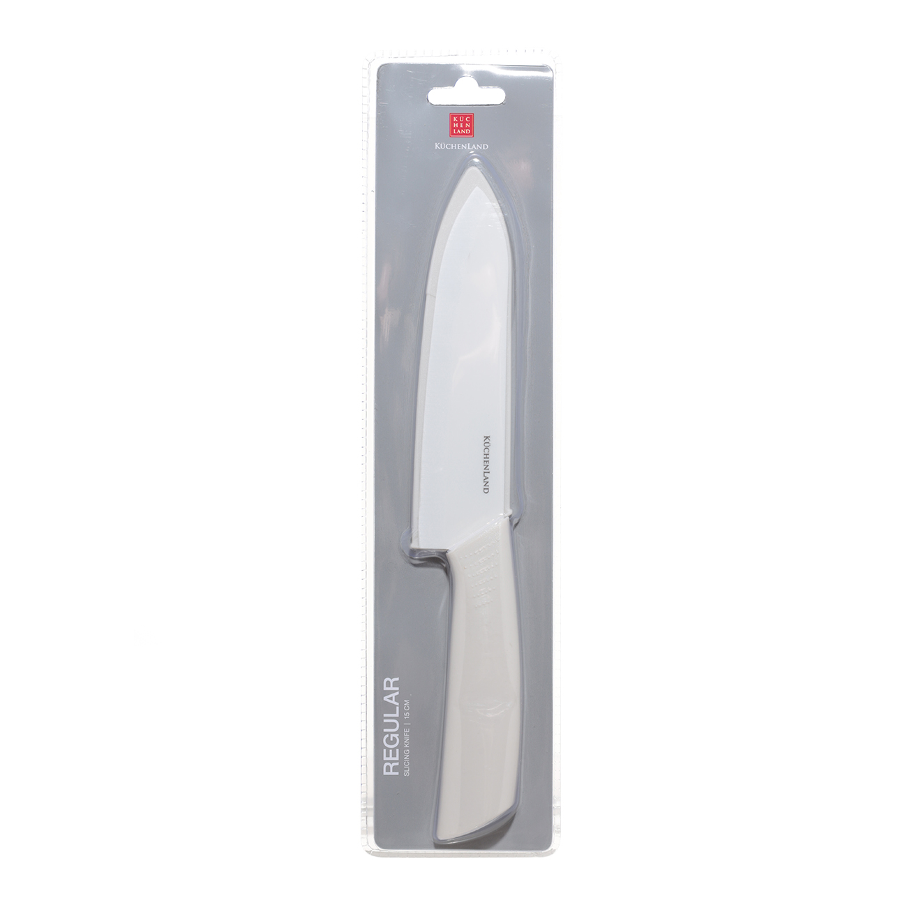 Slicing knife, 15 cm, with case, ceramic / plastic, milk, Regular изображение № 3
