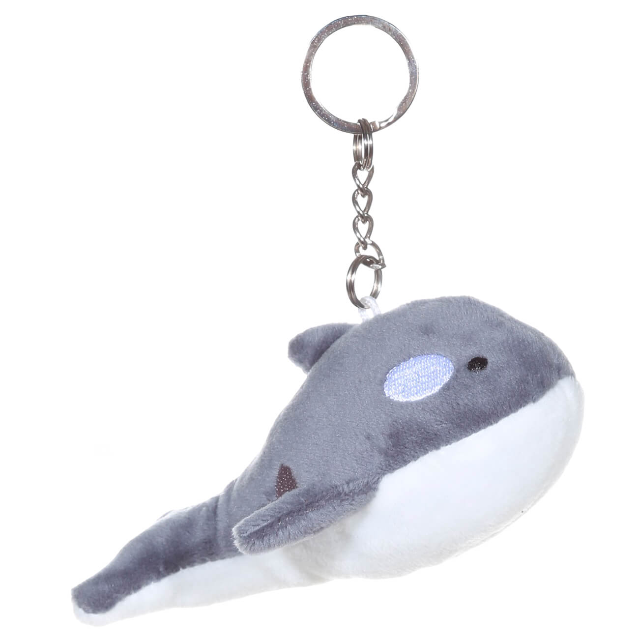 Keychain, 14 cm, soft, polyester / metal, gray, Killer whale, Aquatic animals изображение № 1
